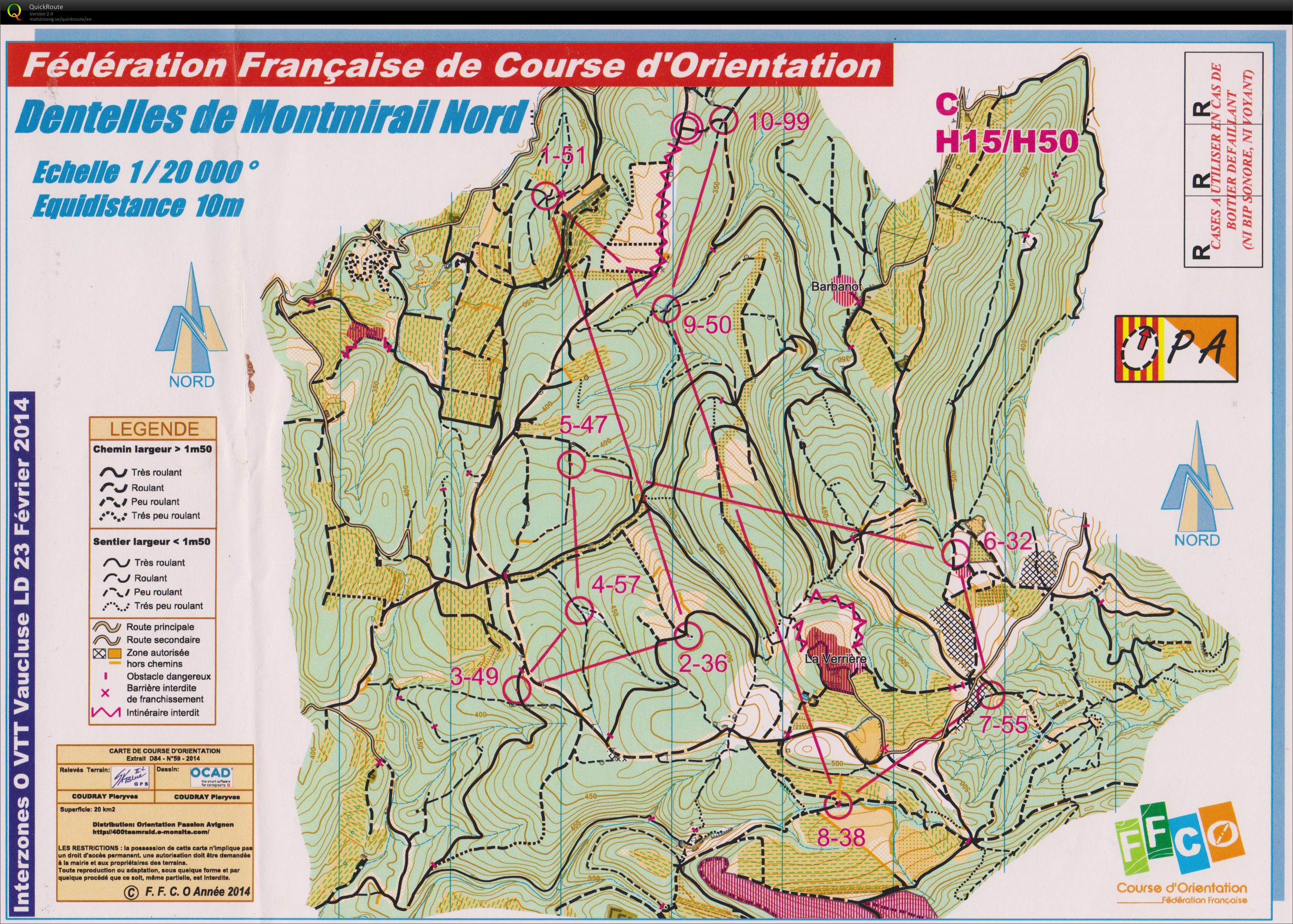 MTB orienteering (23-02-2014)