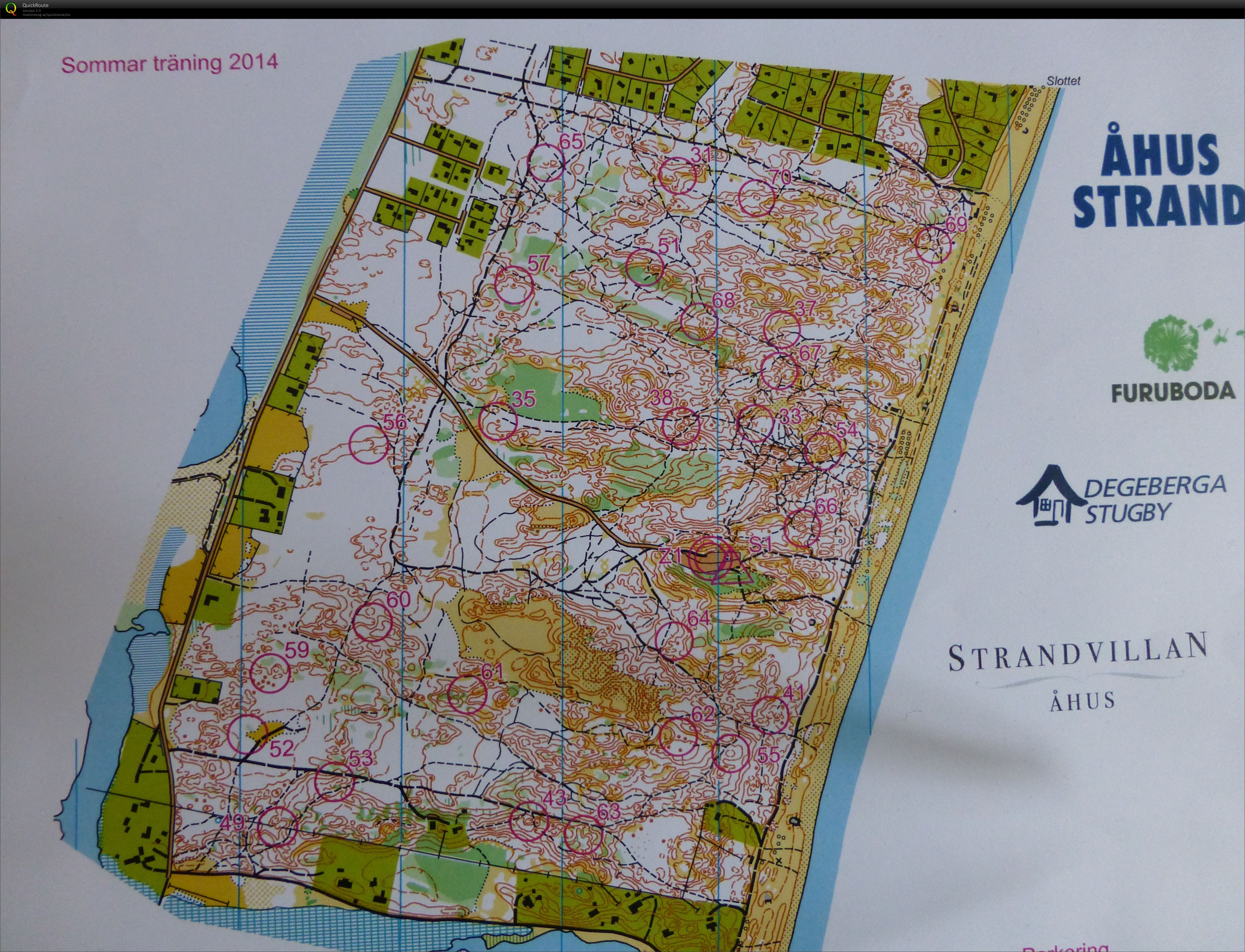 speedwalk/jogging orienteering Pan sommarträning (12-07-2014)