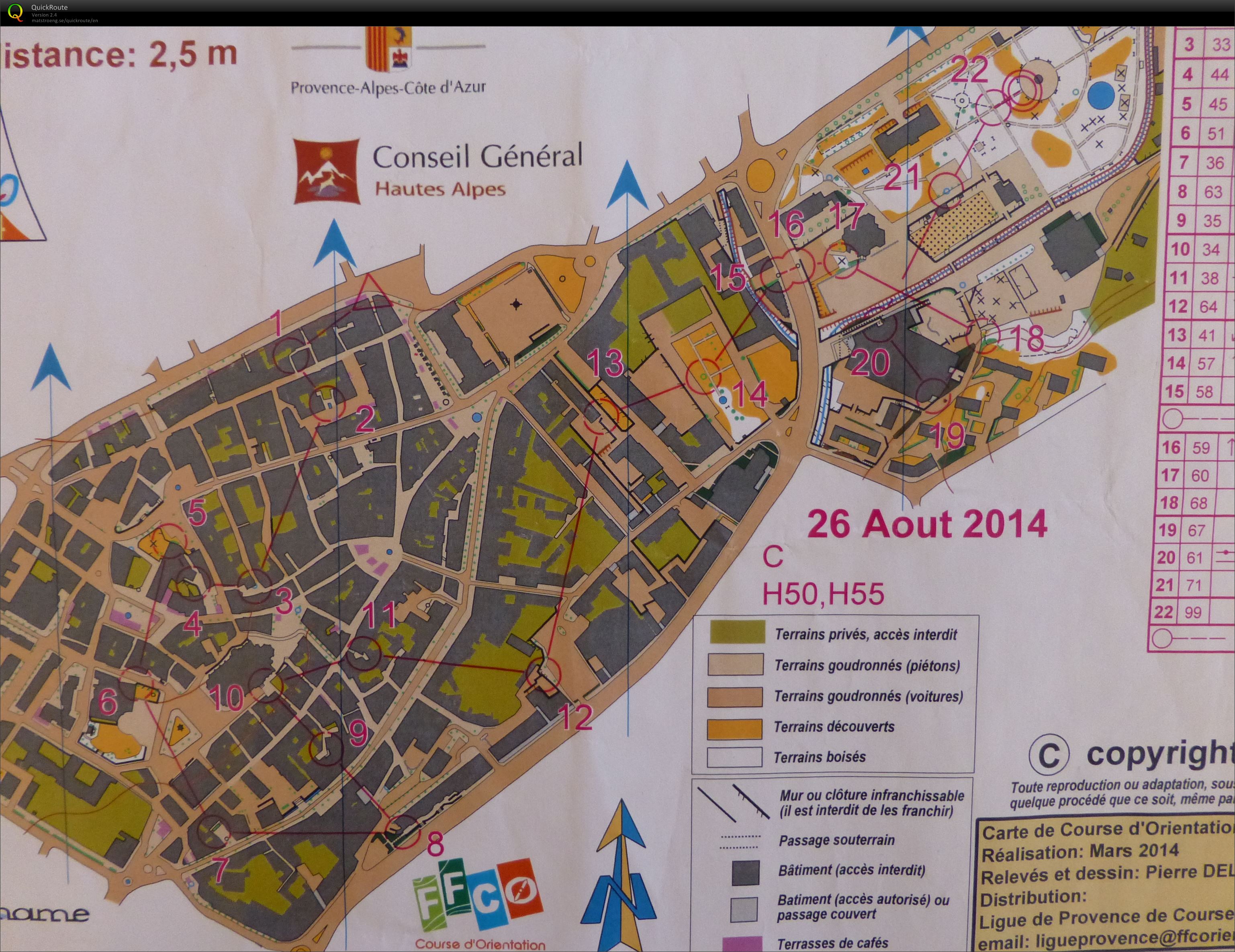 Semaine Fédérale 2014 - Sprint Gap H50 (2014-08-26)