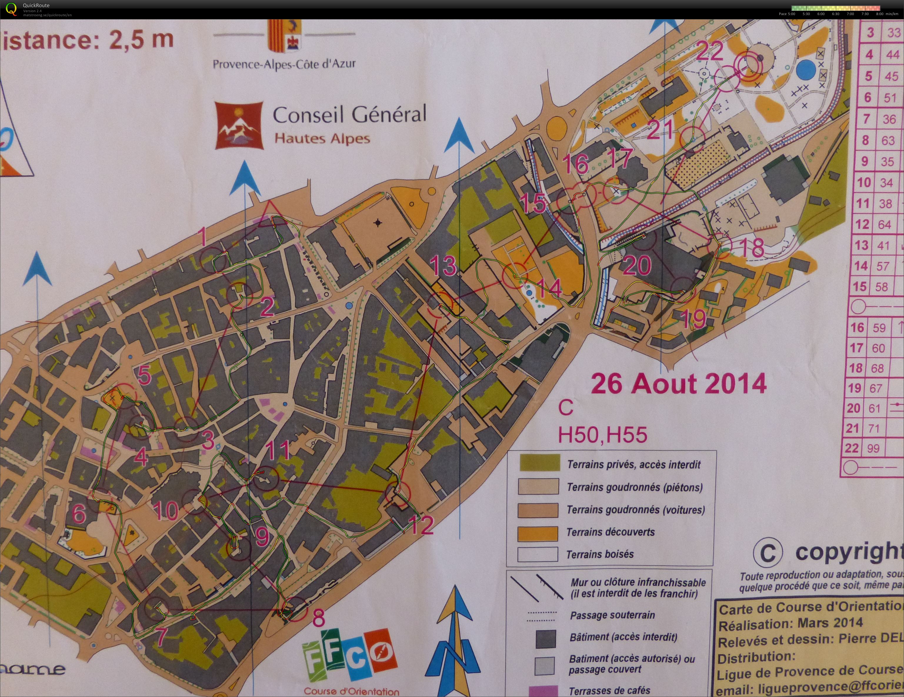 Semaine Fédérale 2014 - Sprint Gap H50 (26/08/2014)