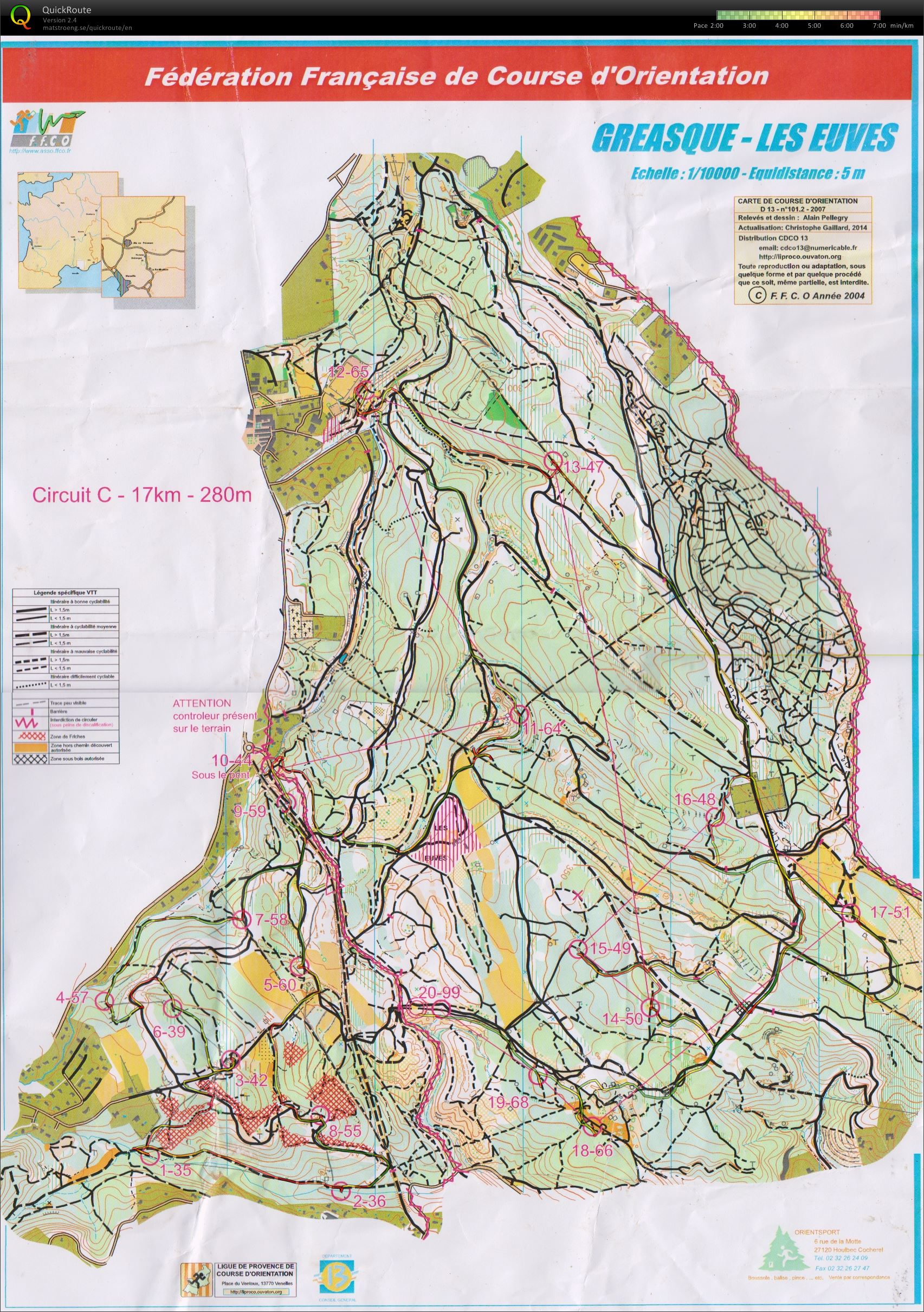 MTB-O Chall PACA finale  (22/11/2014)