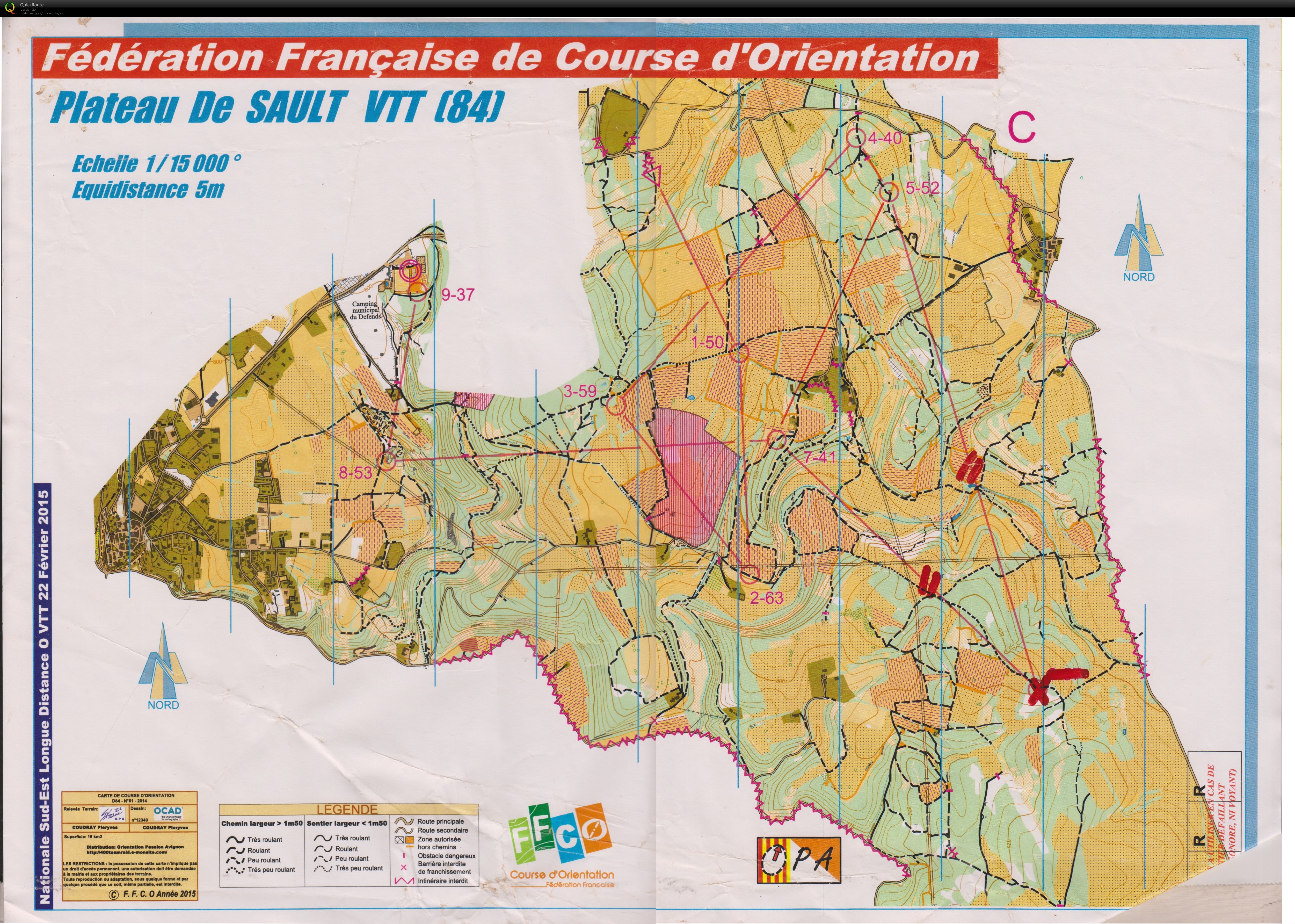 Nationale MTB-O (22-02-2015)