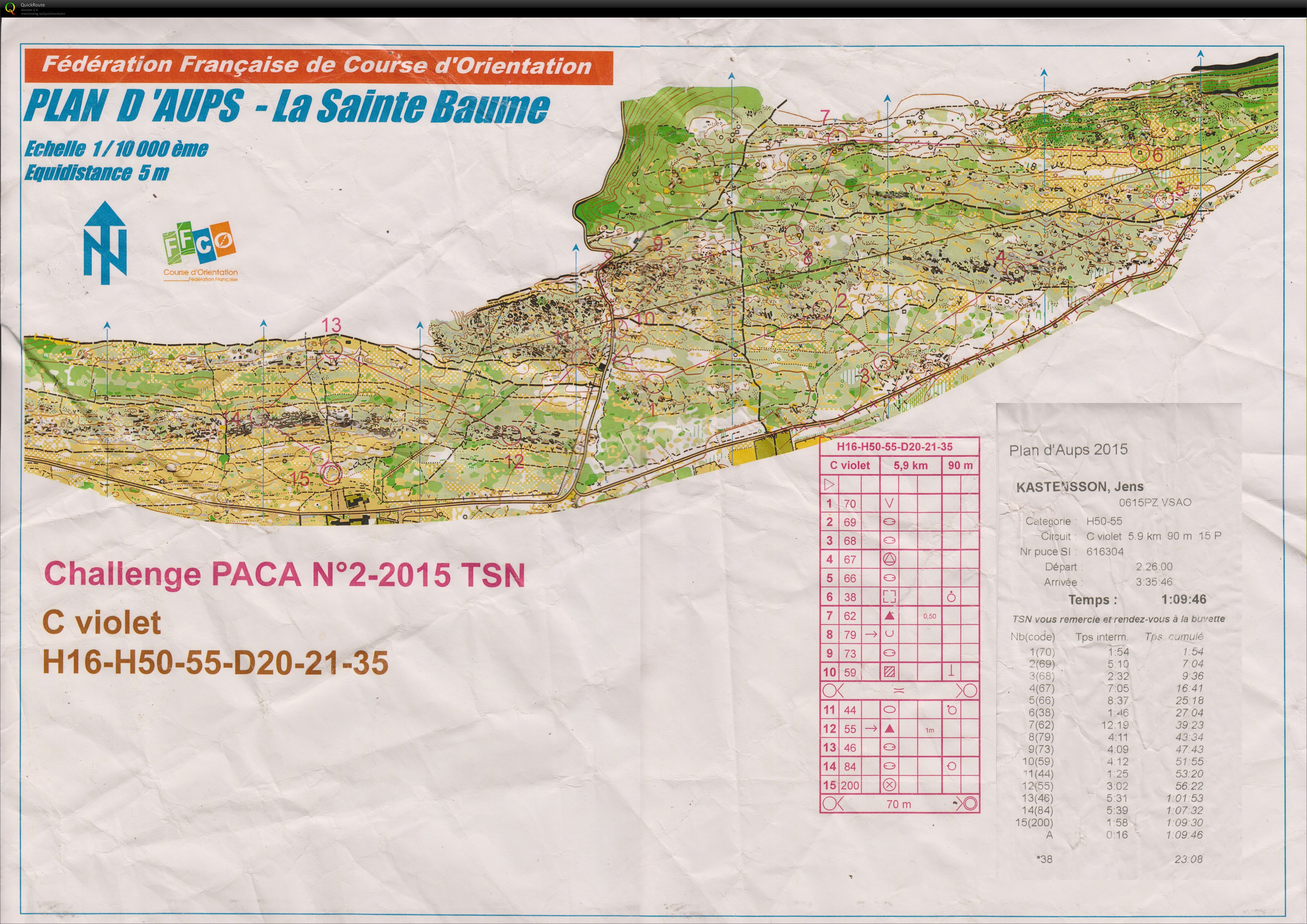 Challenge PACA in Fugly weather (15.03.2015)