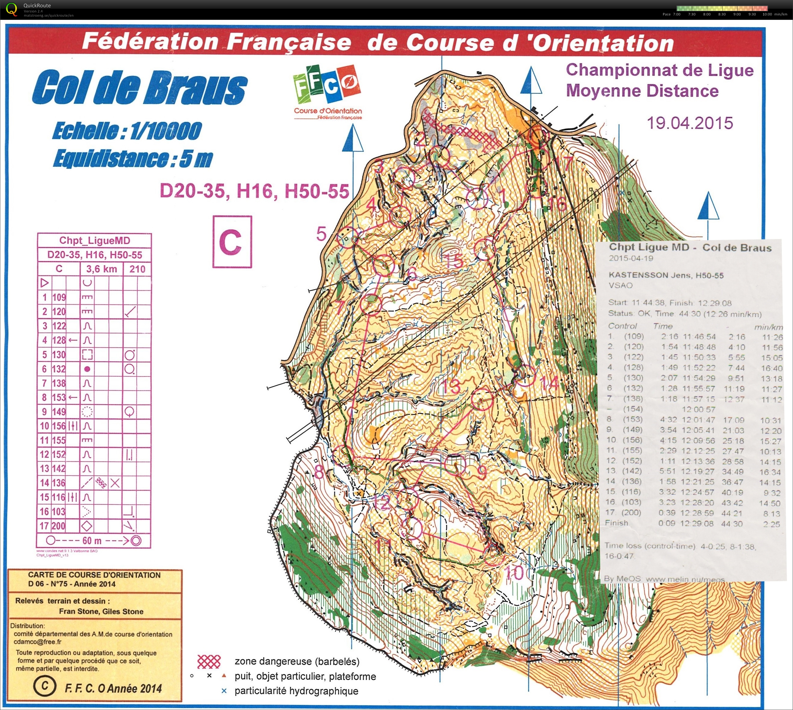 Championnat de Ligue MD Col de Braus (19-04-2015)