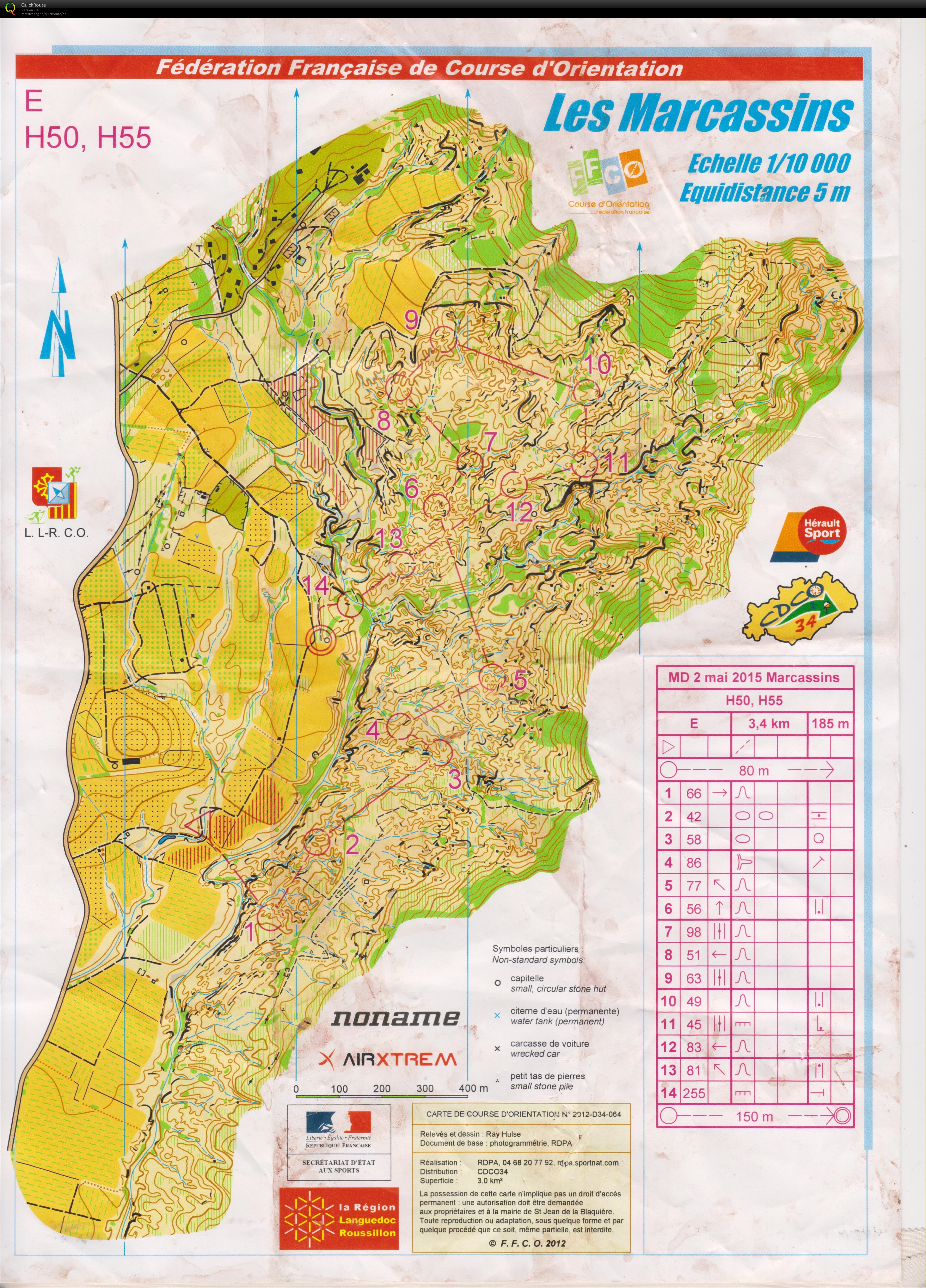 Nationale SO Larzac H50 - Day 2 - Saint jean de Blaquiére (02/05/2015)