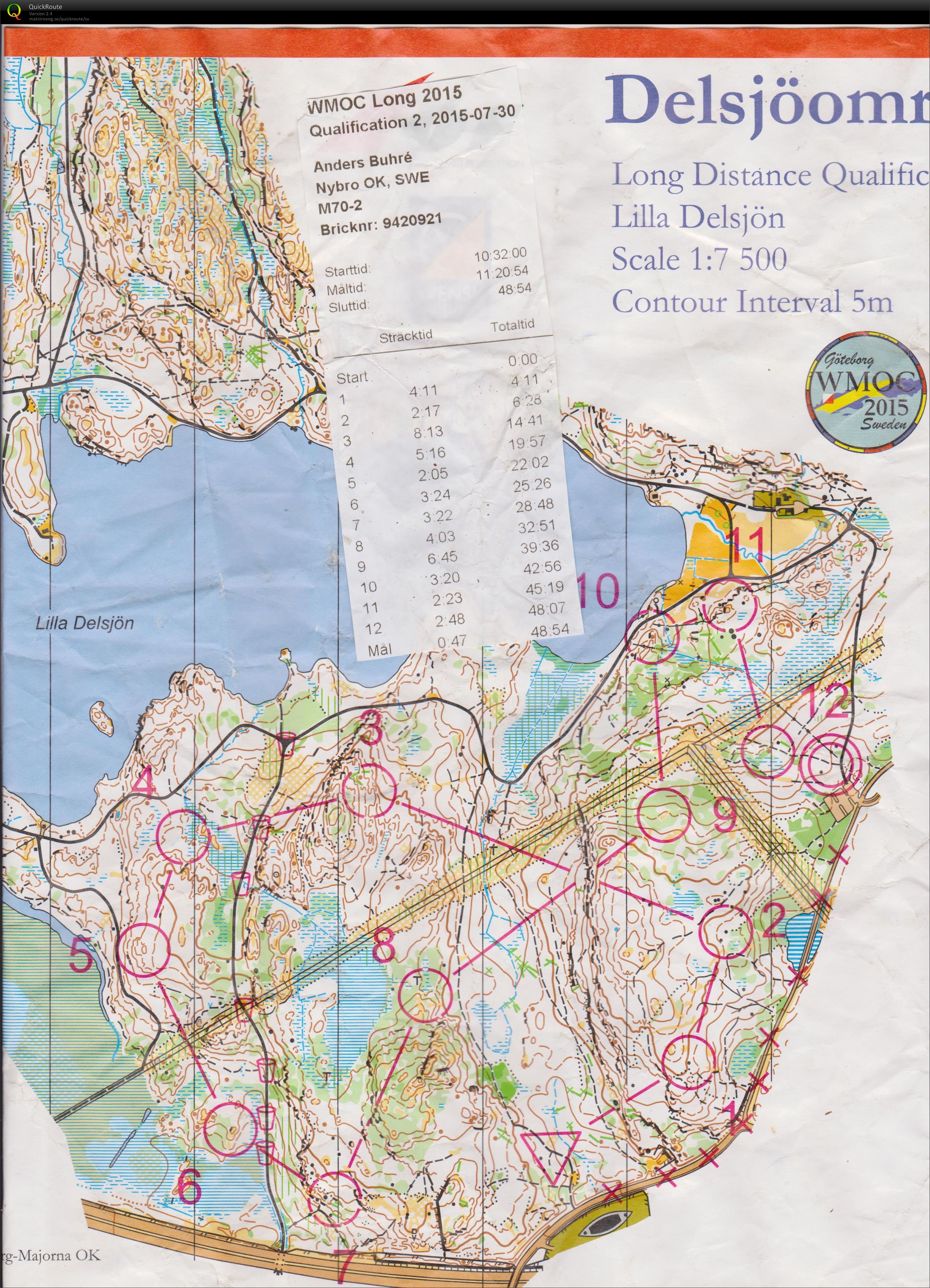 WMOC Göteborg 2015 Long Q2 (30-07-2015)