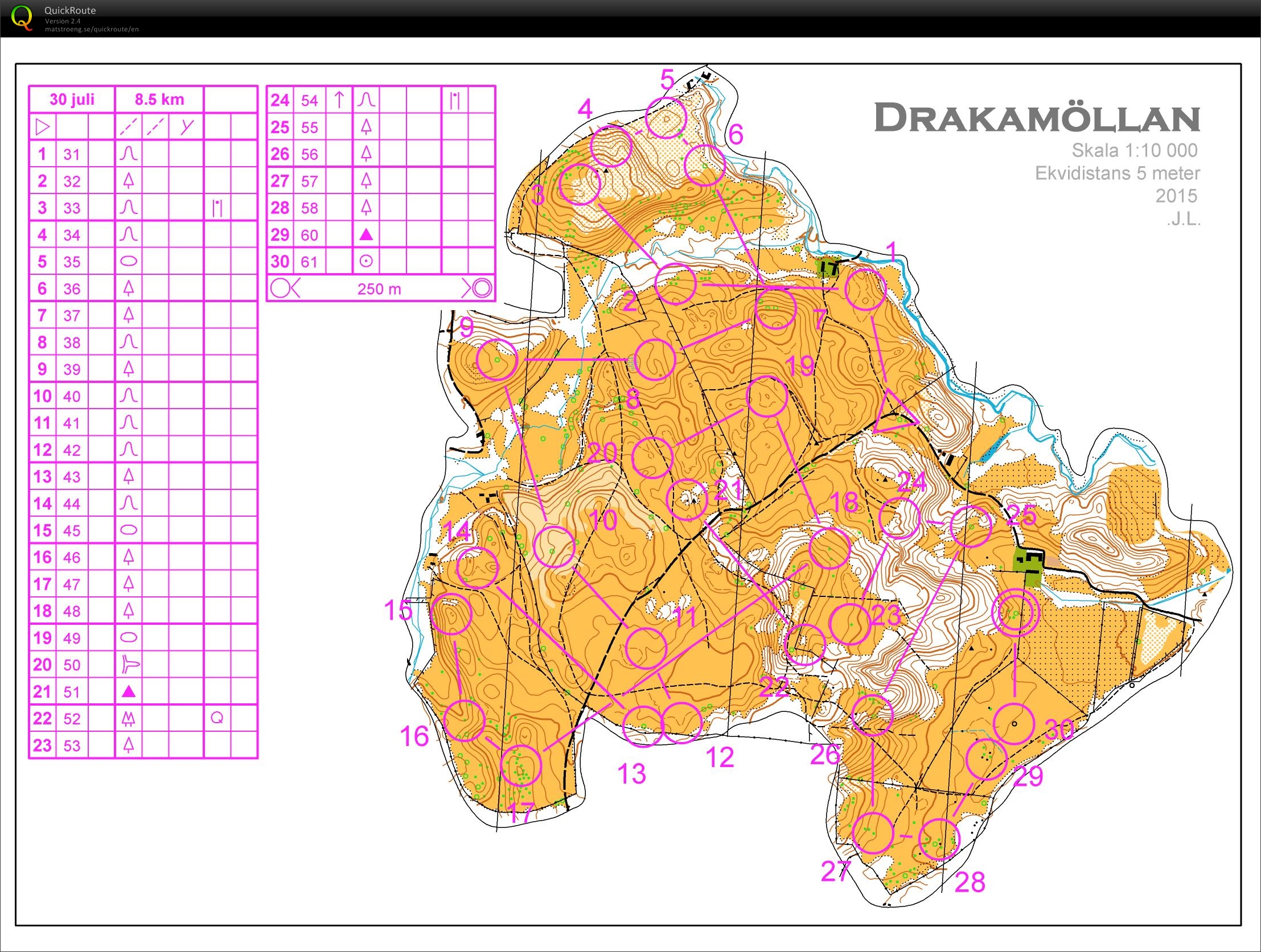 Drakamöllan map test (30.07.2015)