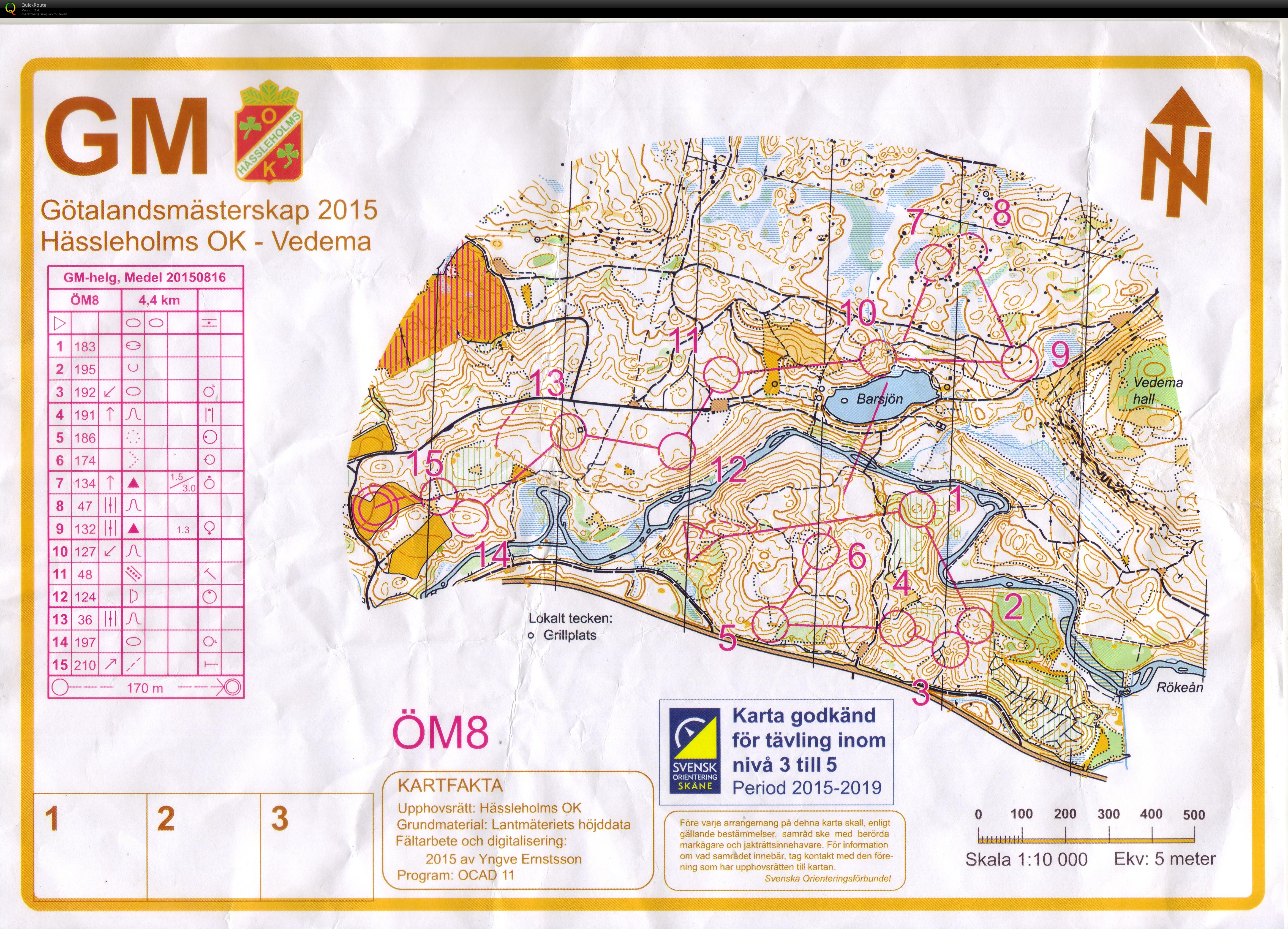 Hässleholms OK - Vedema - Open8 - MD (2015-08-16)