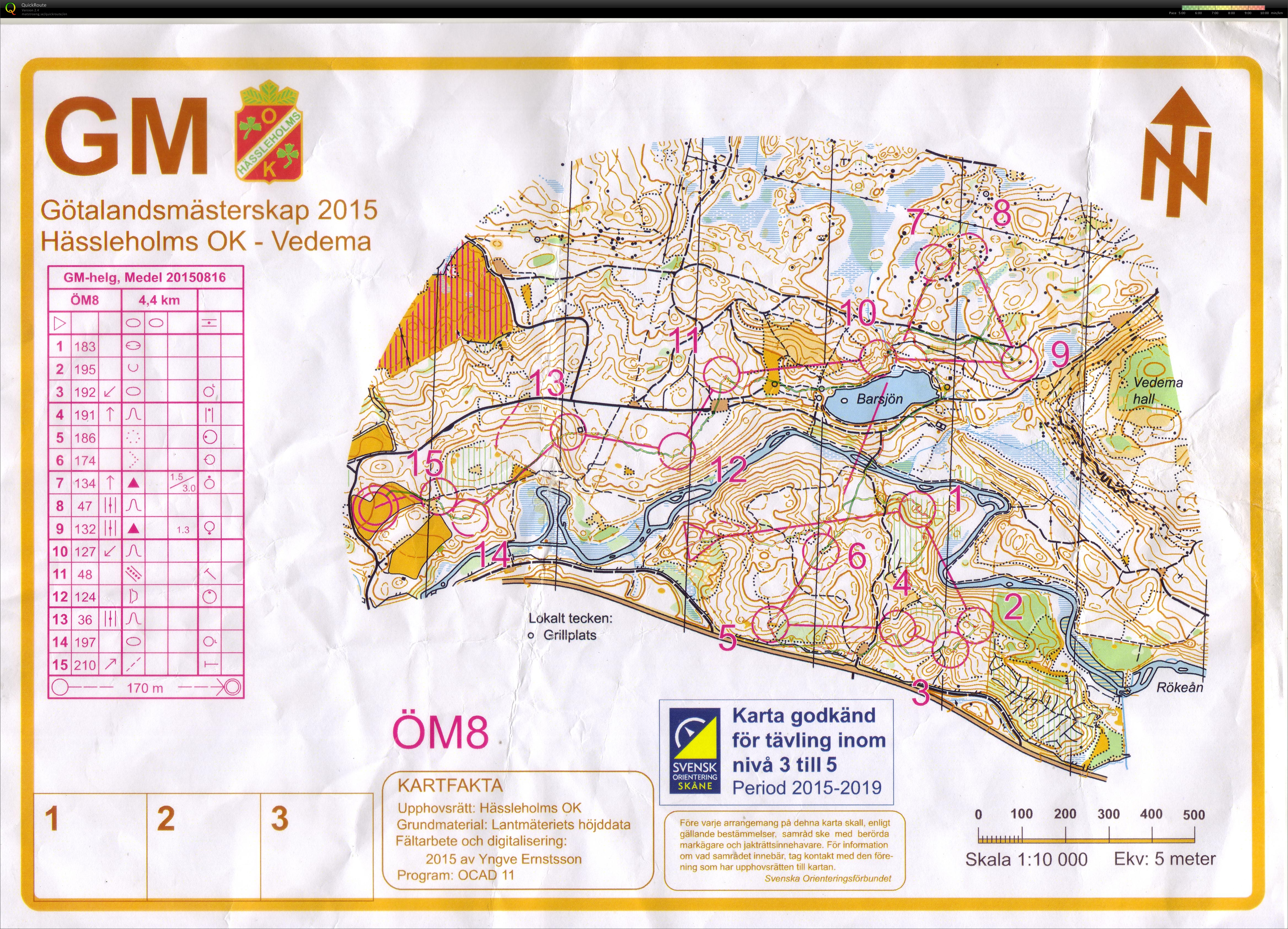 Hässleholms OK - Vedema - Open8 - MD (16-08-2015)