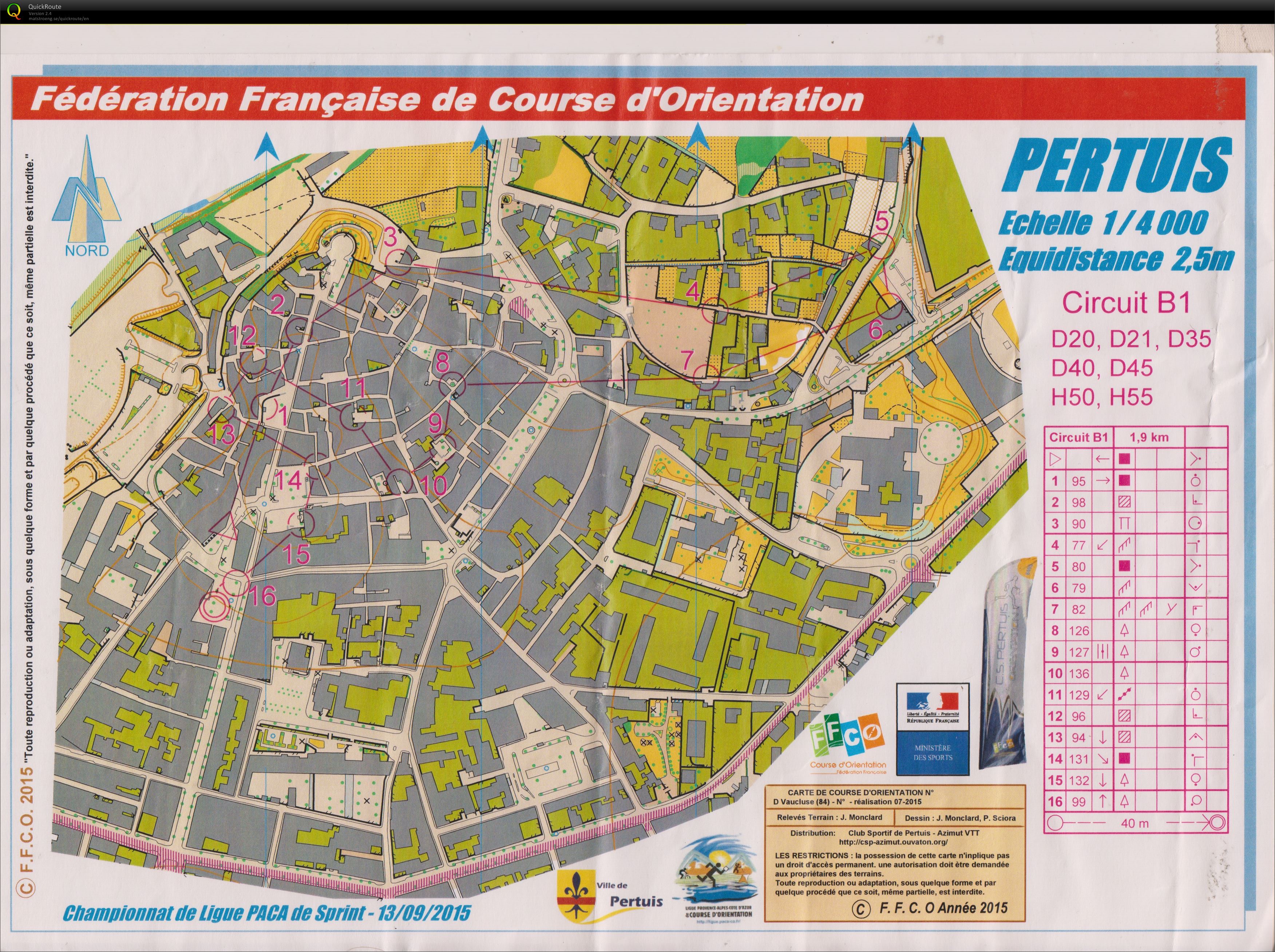 Championnat PACA Sprint M50 1/2 (13.09.2015)