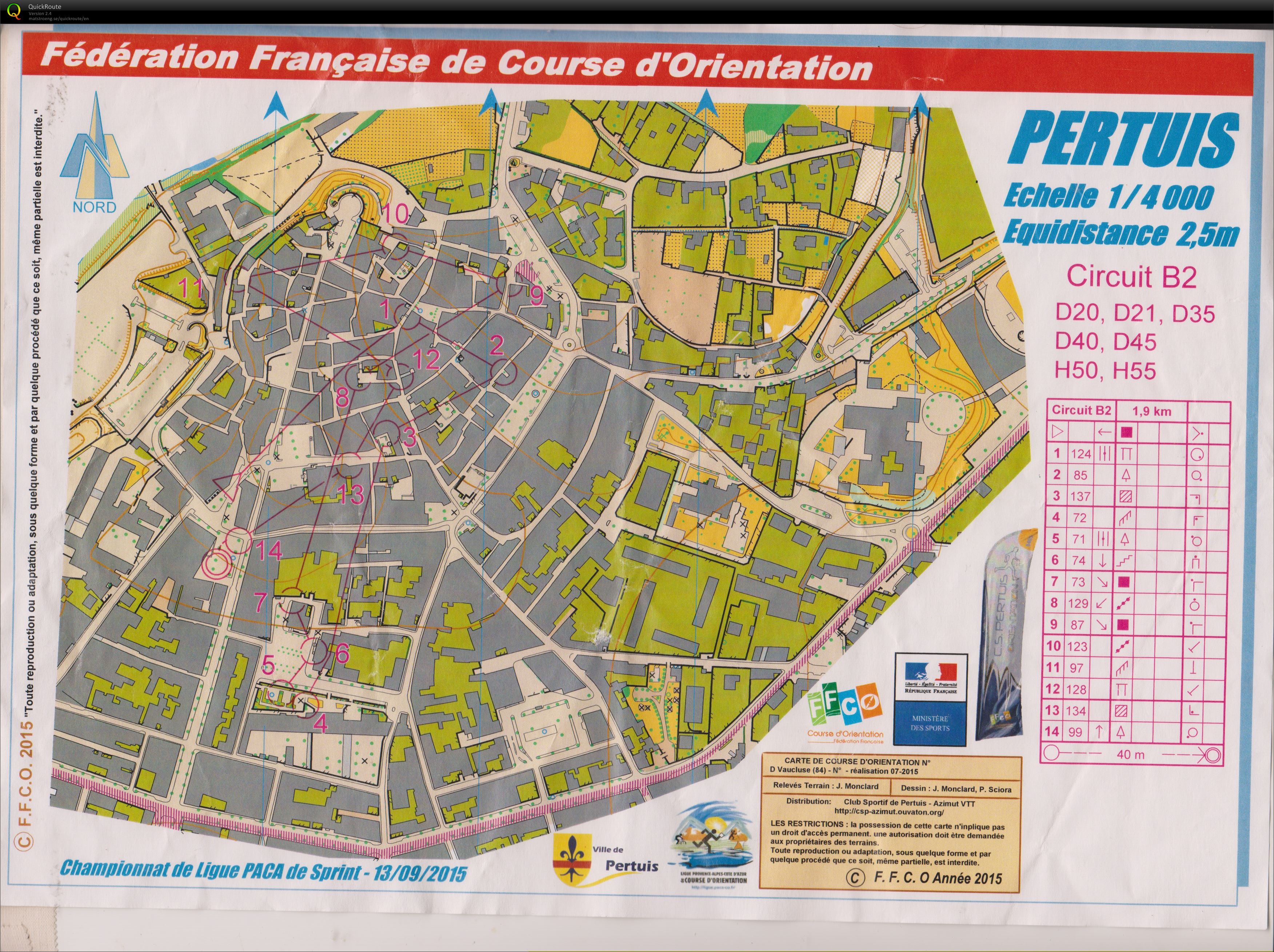 Championnat PACA Sprint M50 2/2 (13/09/2015)