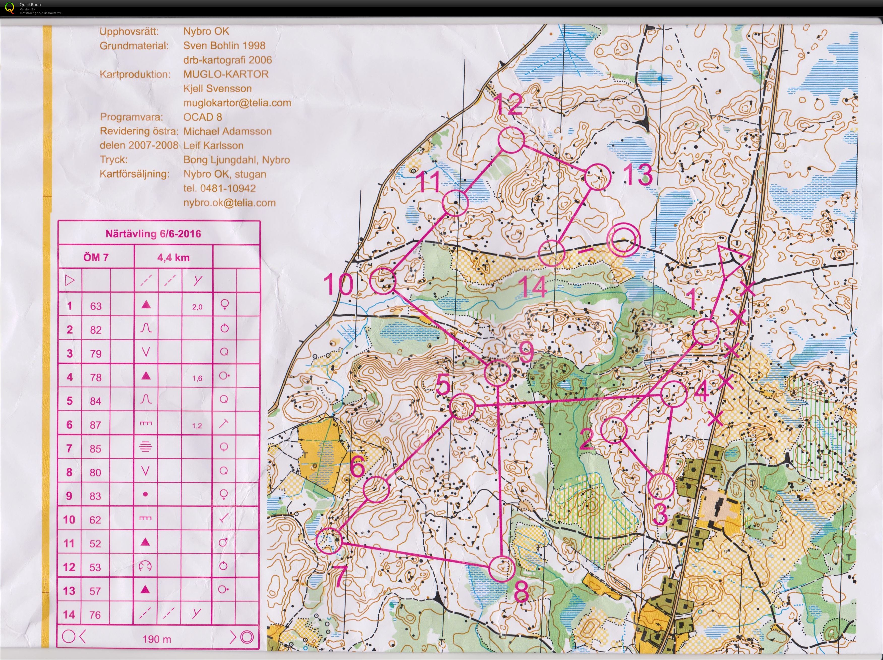 Närtävling 6 juni 2016 Ö7 träning 29 juni (2016-06-29)