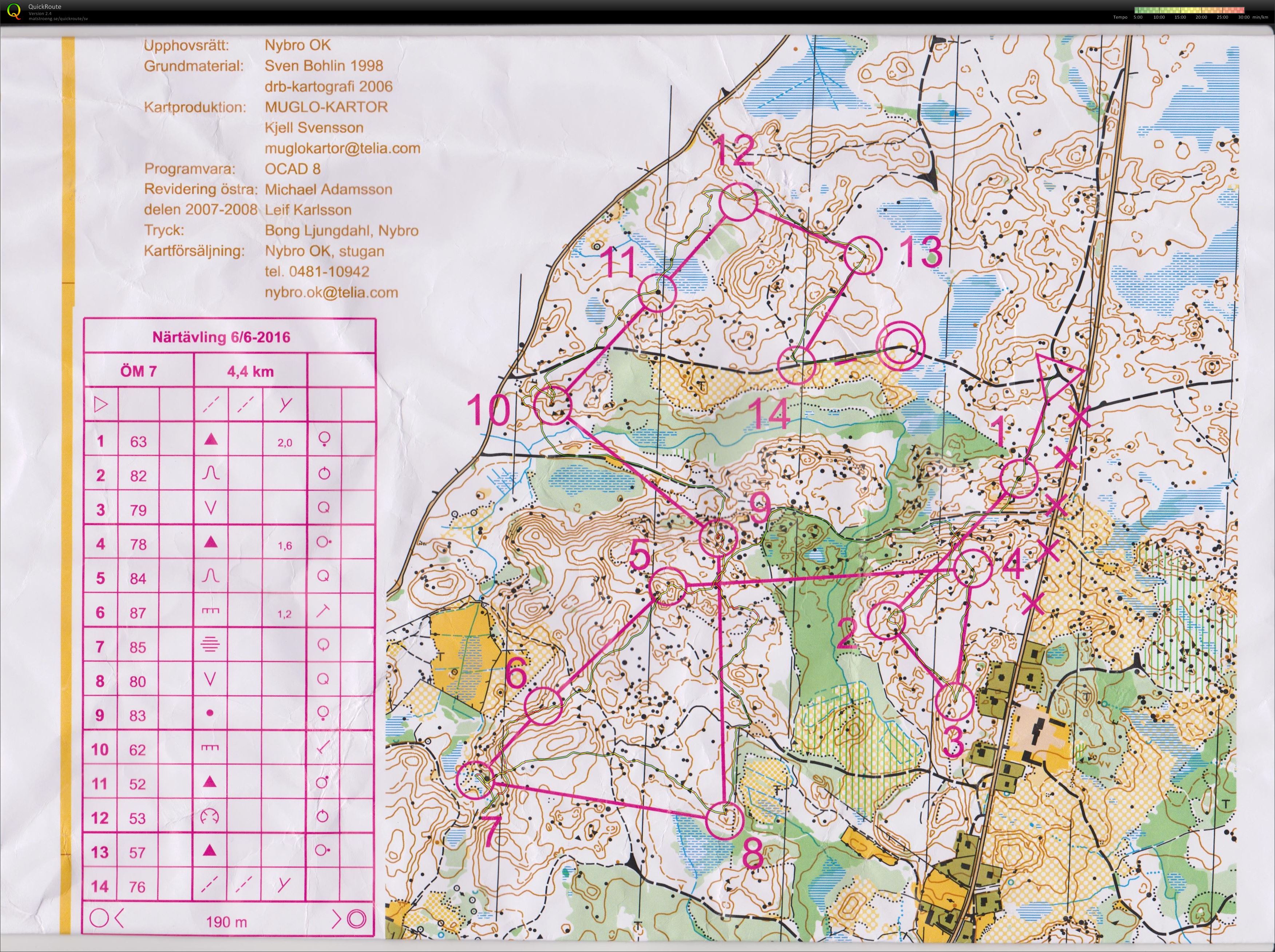 Närtävling 6 juni 2016 Ö7 träning 29 juni (29.06.2016)