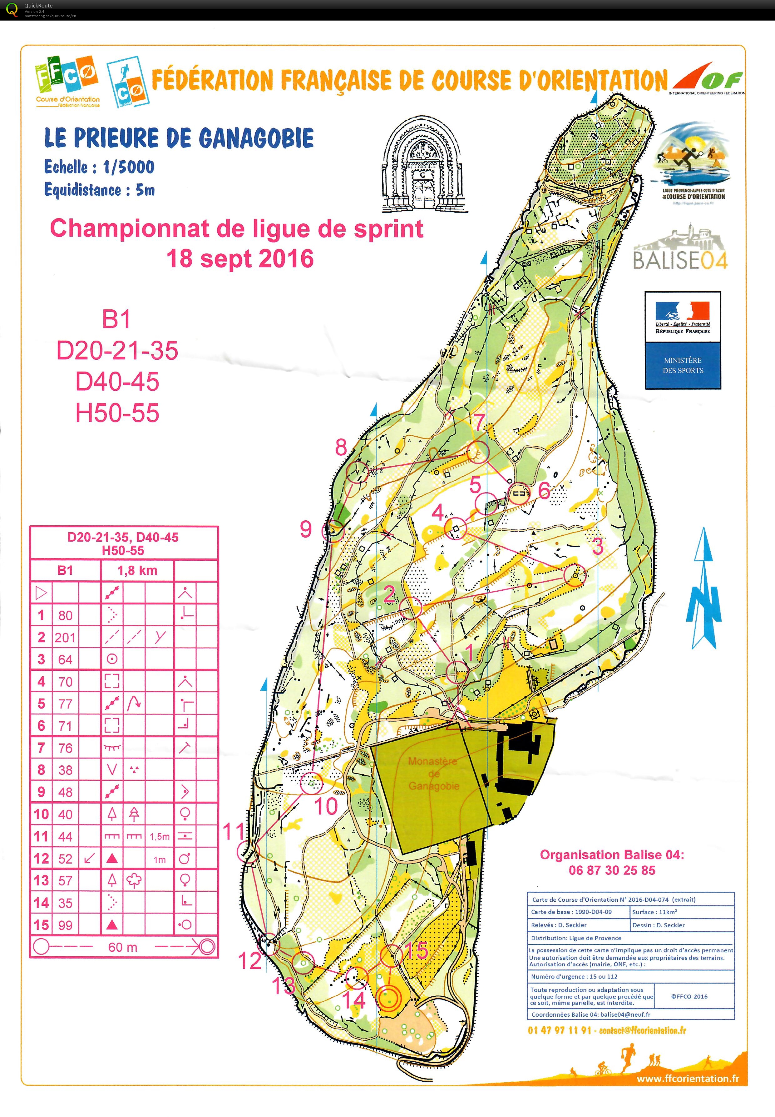 Provenece Champs sprint M50 (18/09/2016)