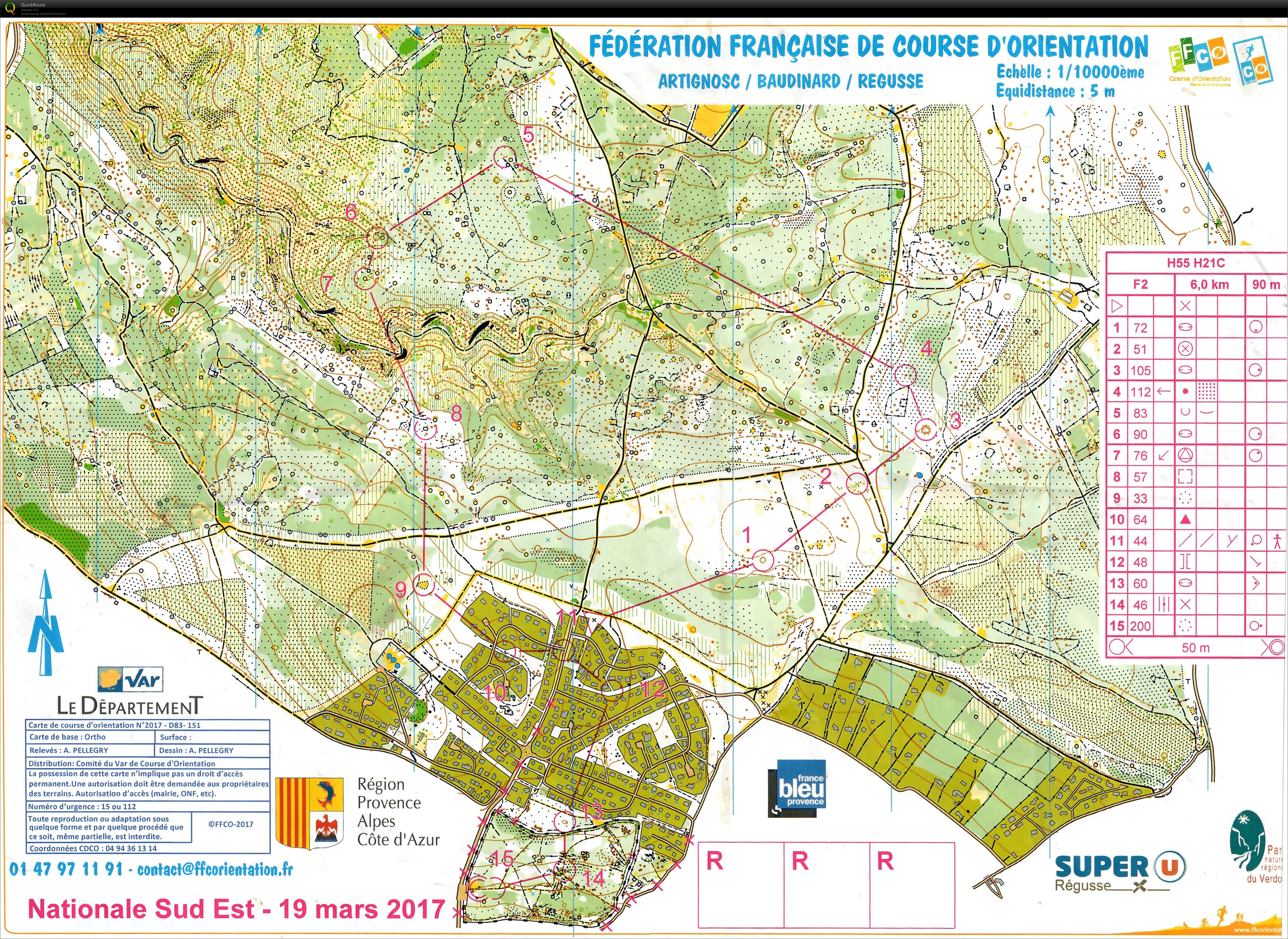 Nationale Sud-Est Longue distance H55 (19.03.2017)