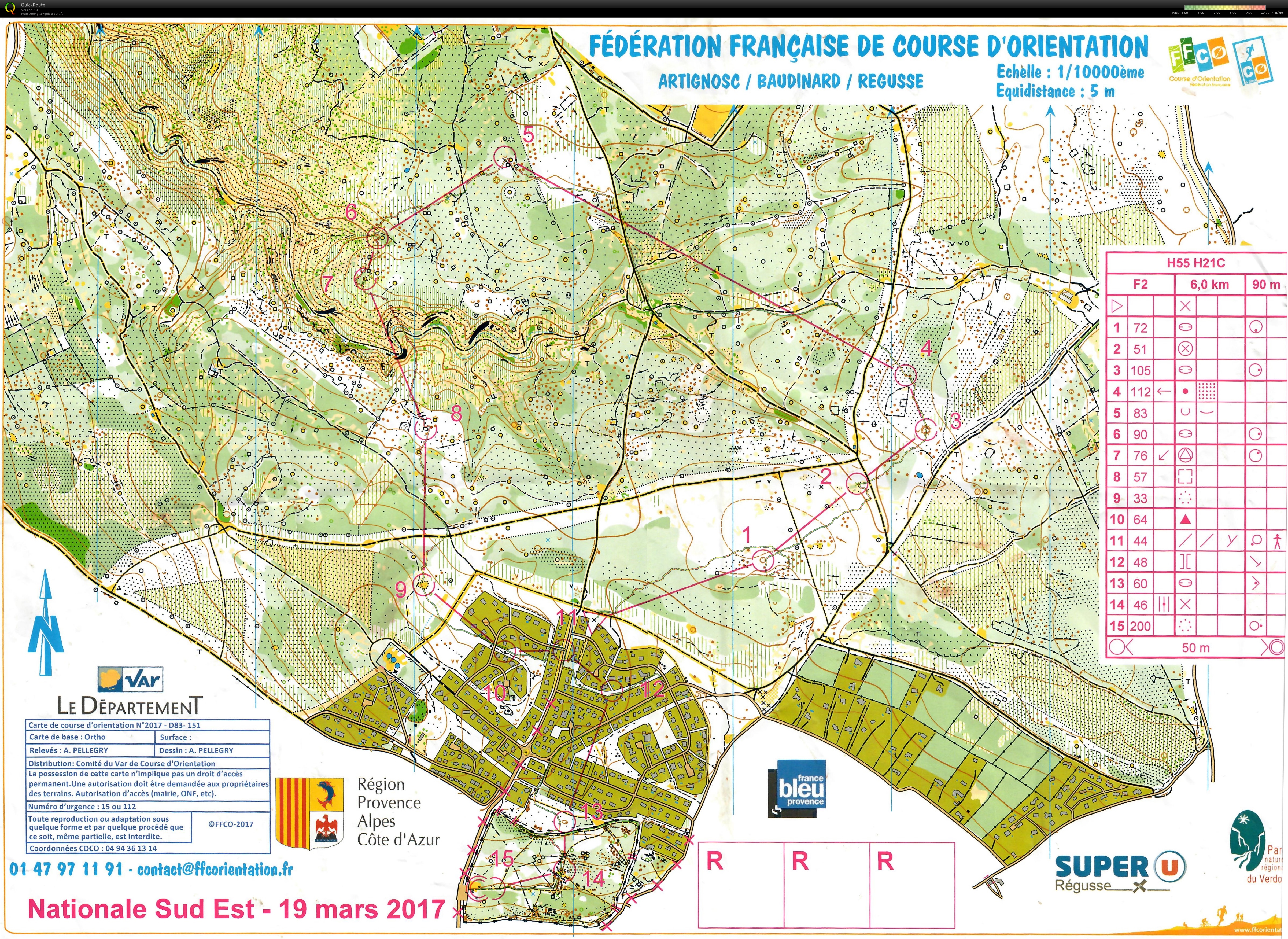 Nationale Sud-Est Longue distance H55 (19-03-2017)