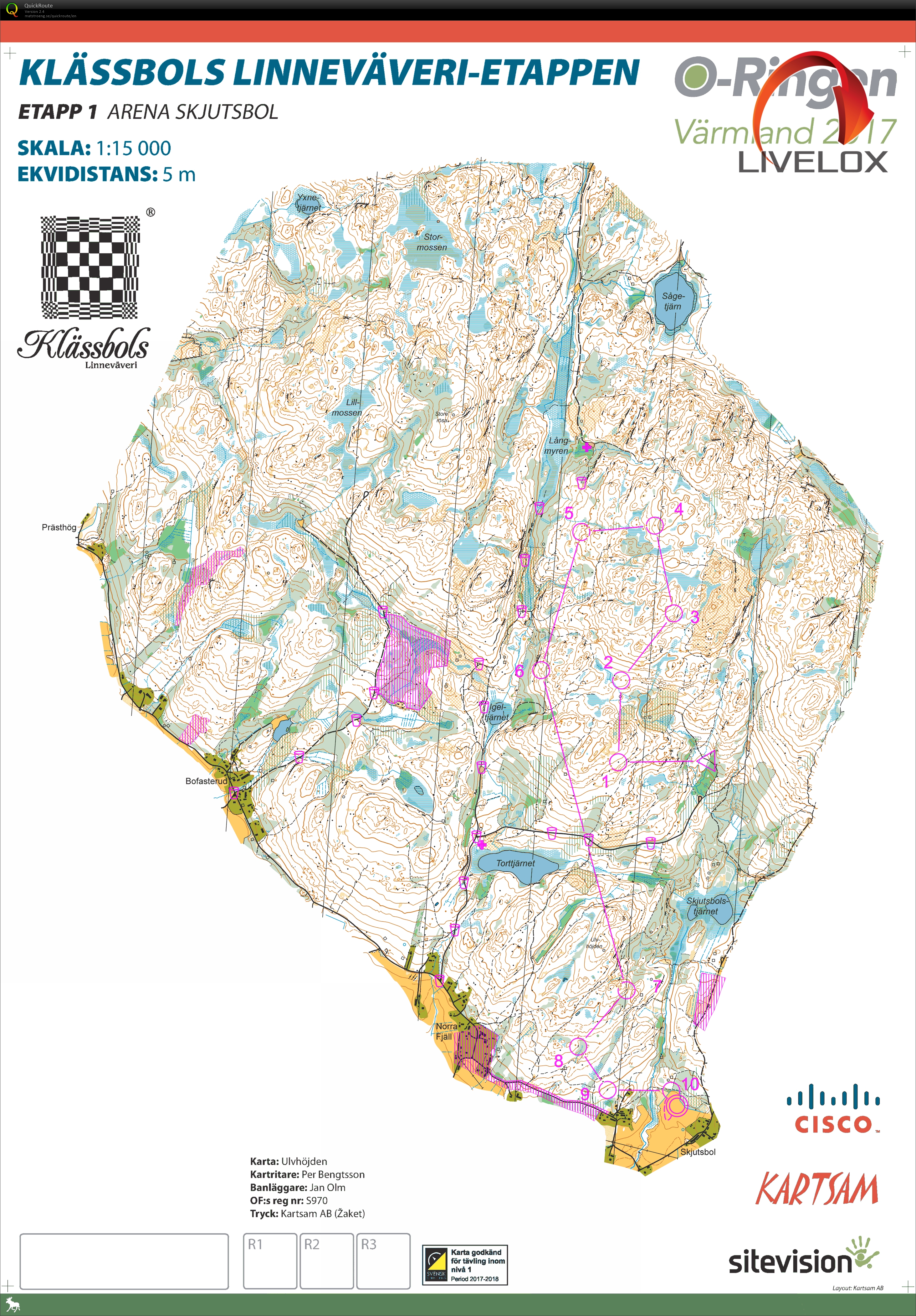 O-ringen - Day 1 - M55 (23/07/2017)