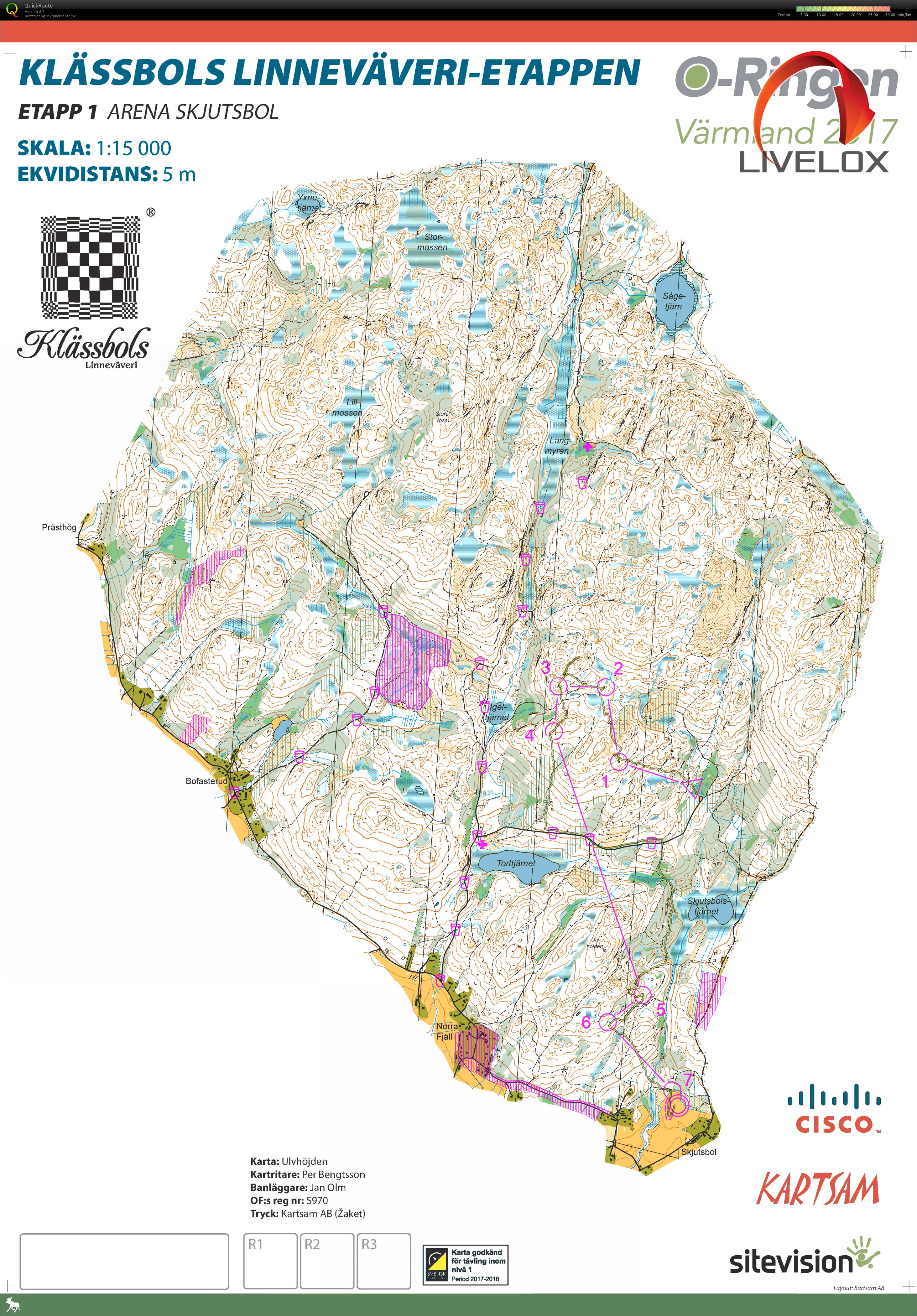 Oringen Värmland 2017 etapp 1/5 (23/07/2017)