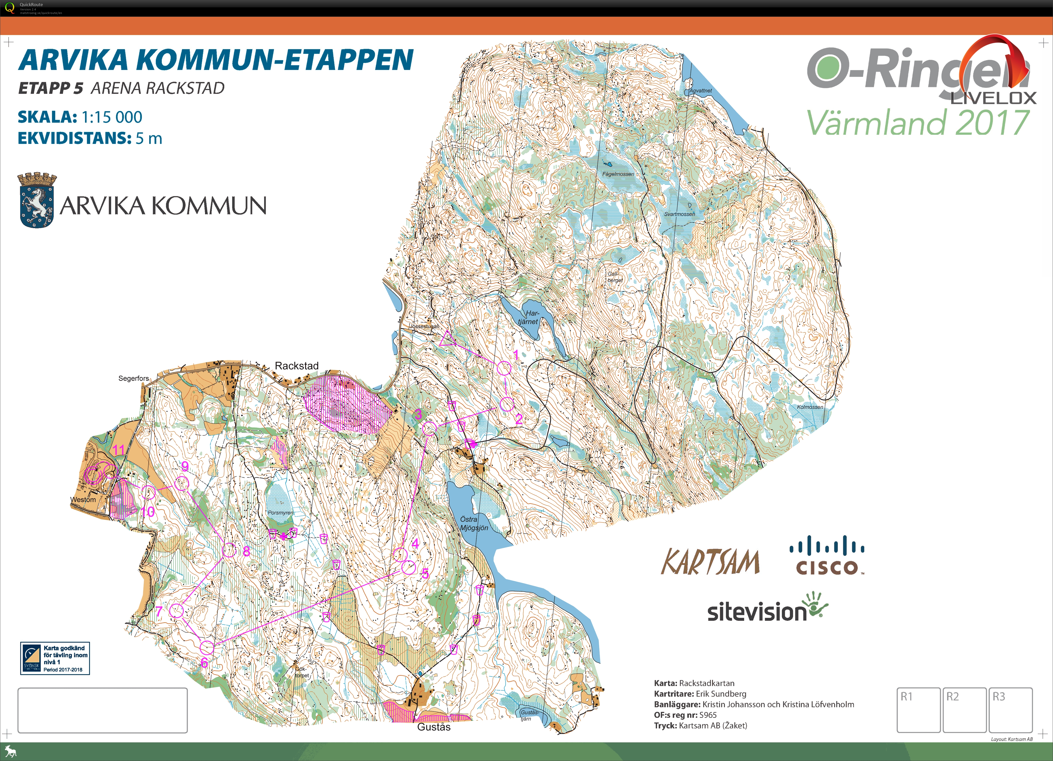 O-ringen Day 5 M55 (28.07.2017)