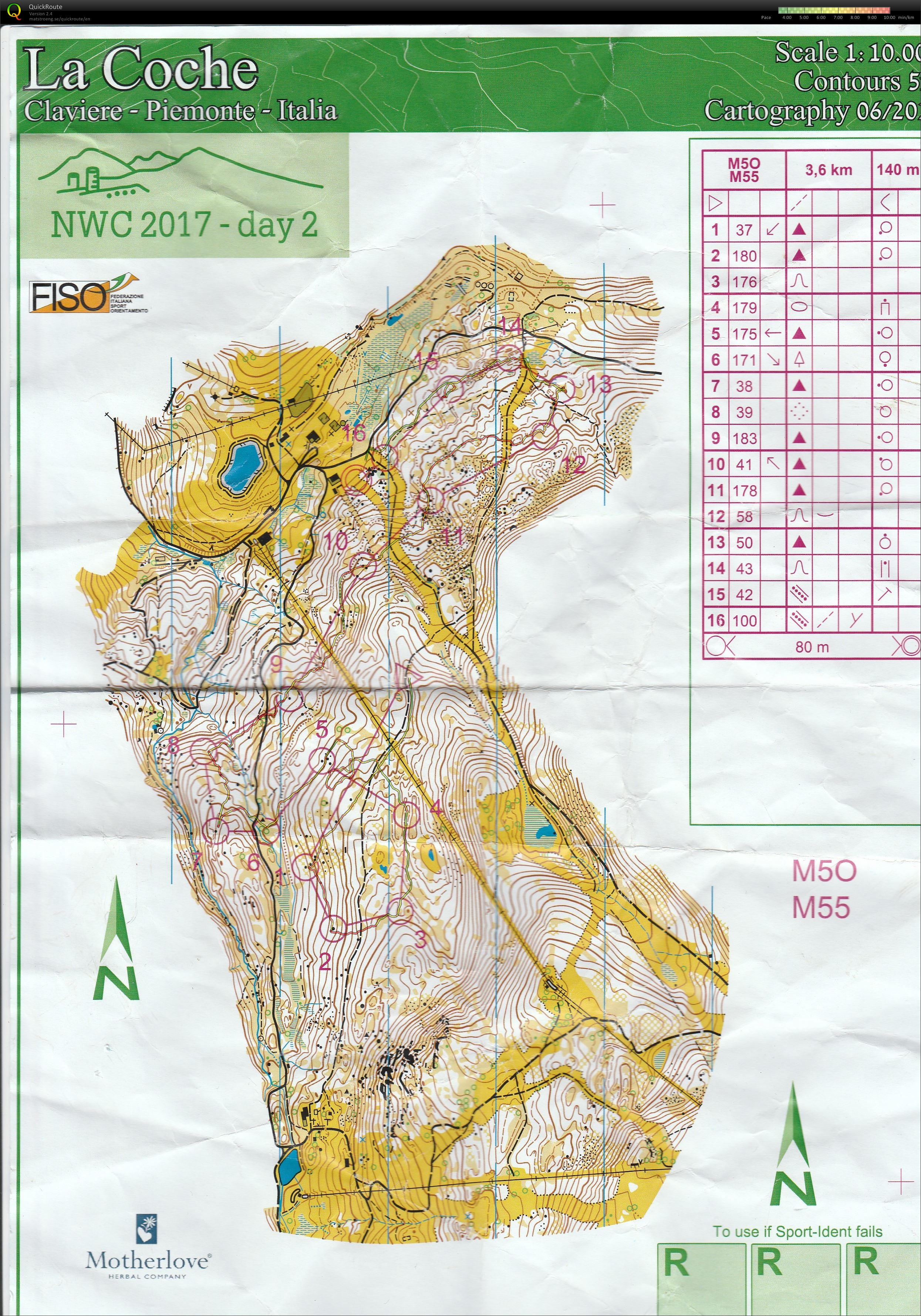 Nortwestcup - Day 2 - M55 - Clavière / La Coche (19-08-2017)