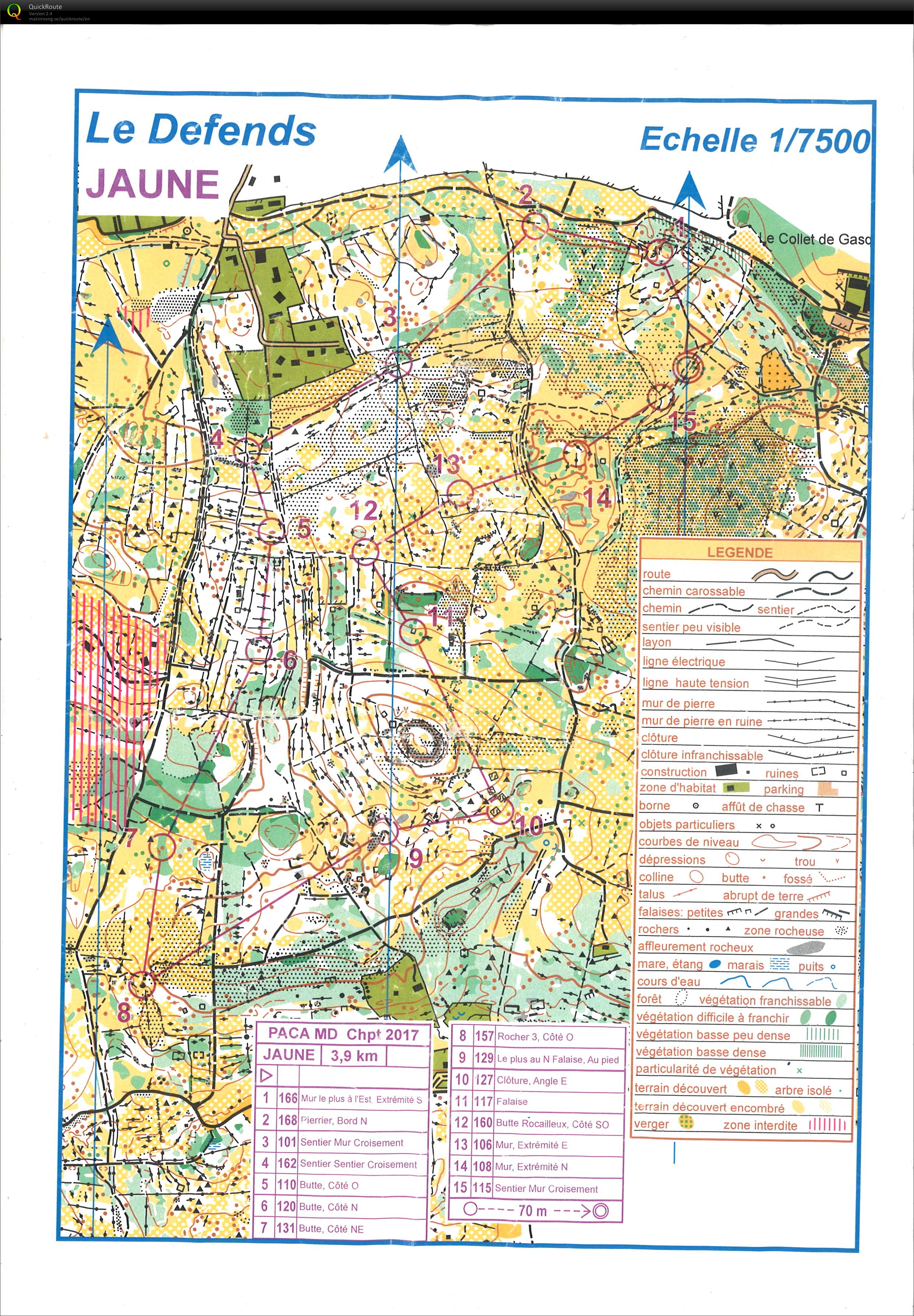 Championnat Ligue MD St-Vallier (parcours jaune) (05-03-2017)