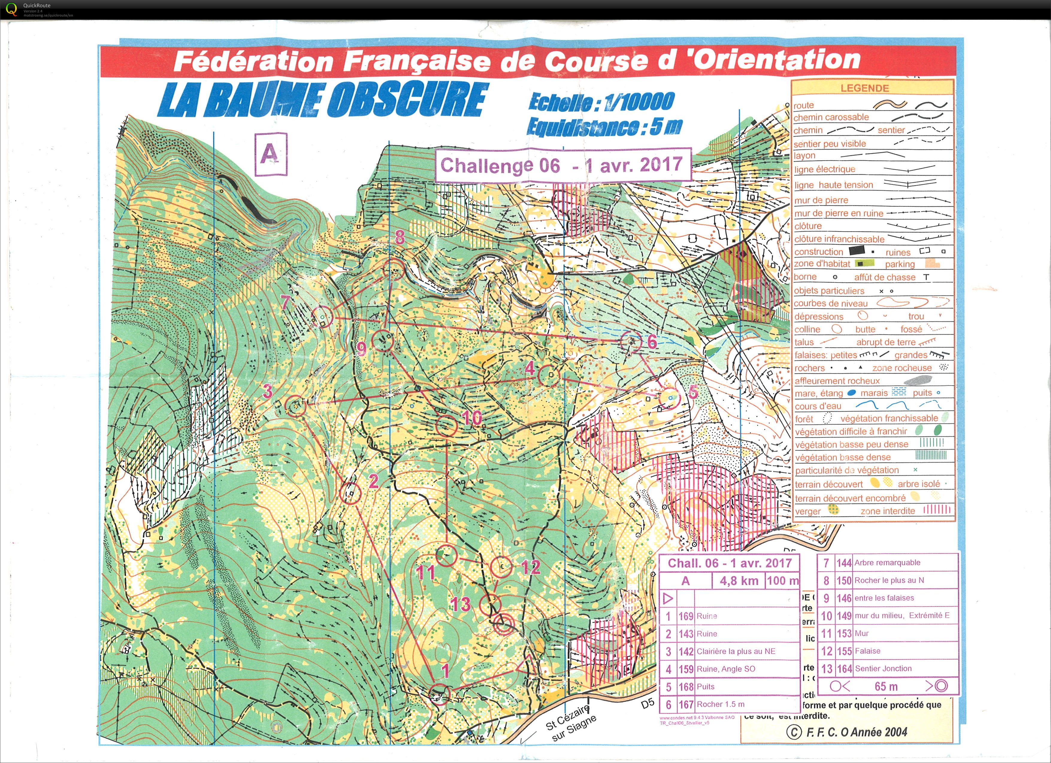 Challenge 06 - Baume Obscure (01.04.2017)