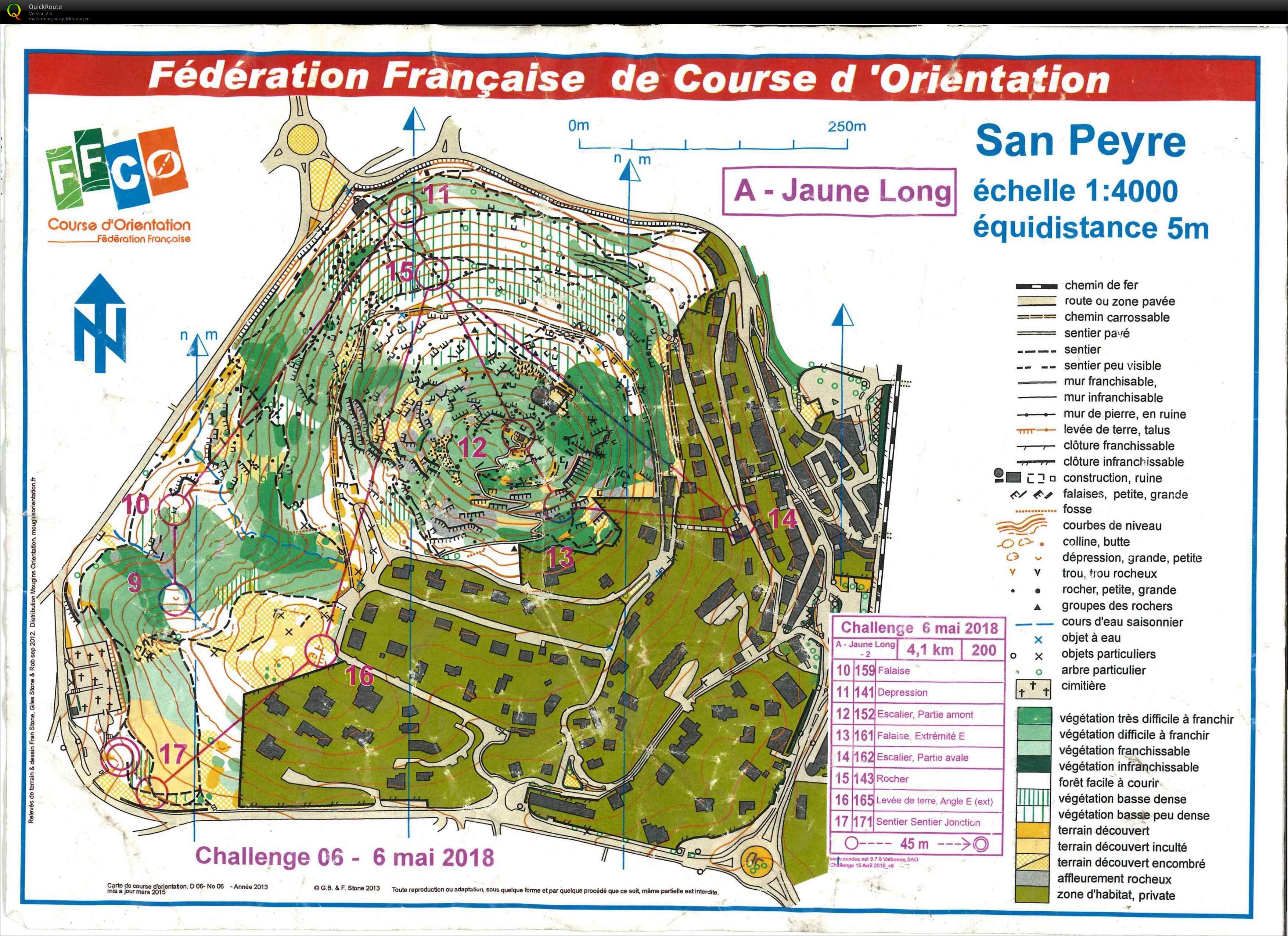 Challenge 06 San Peyre - 2e carte (06.05.2018)