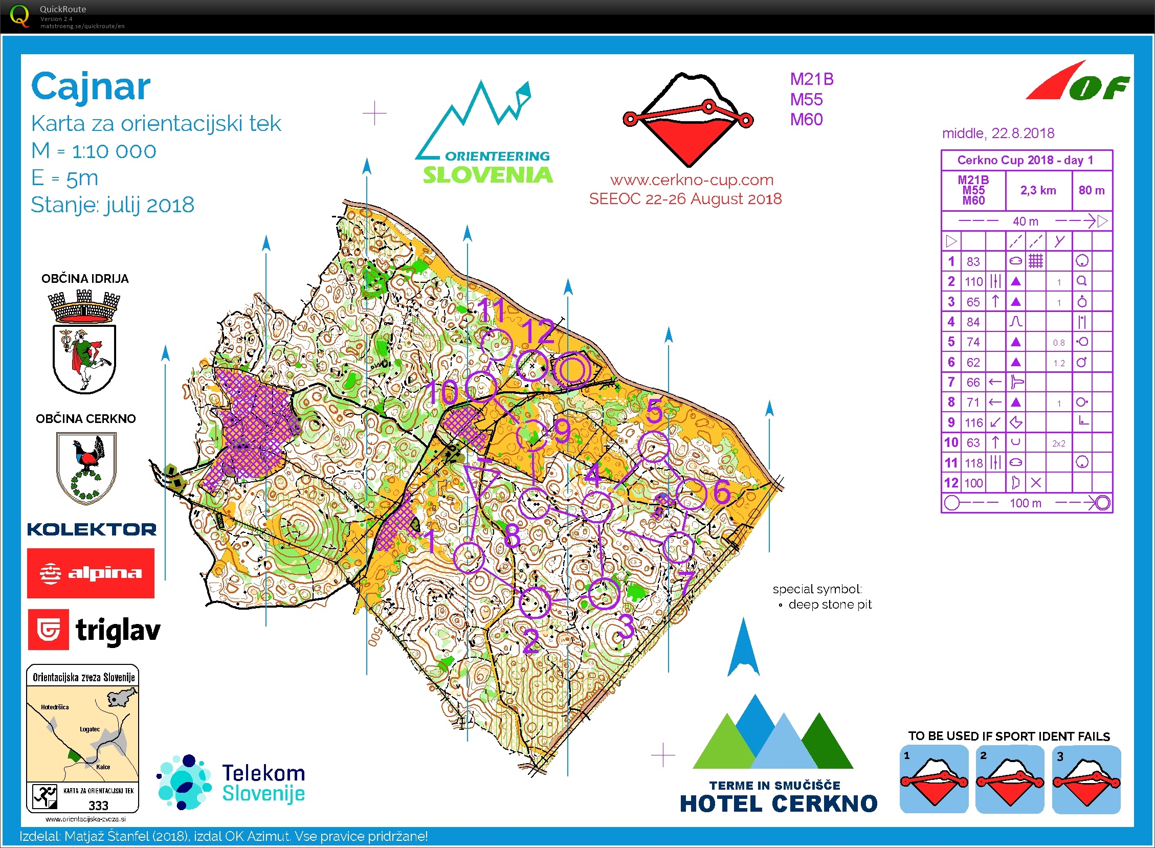 Cerkno Cup Day 1 M55 (22/08/2018)