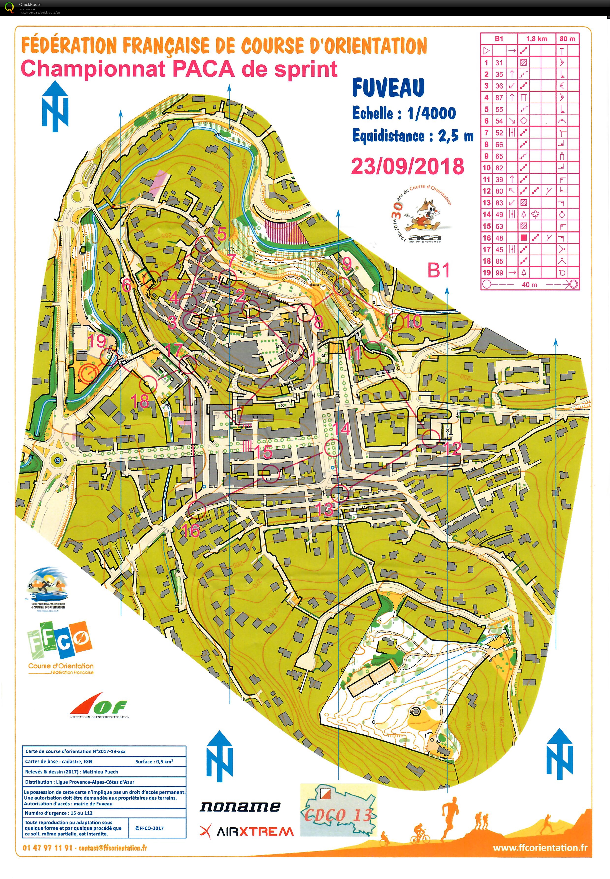 Championat PACA Sprint (23.09.2018)