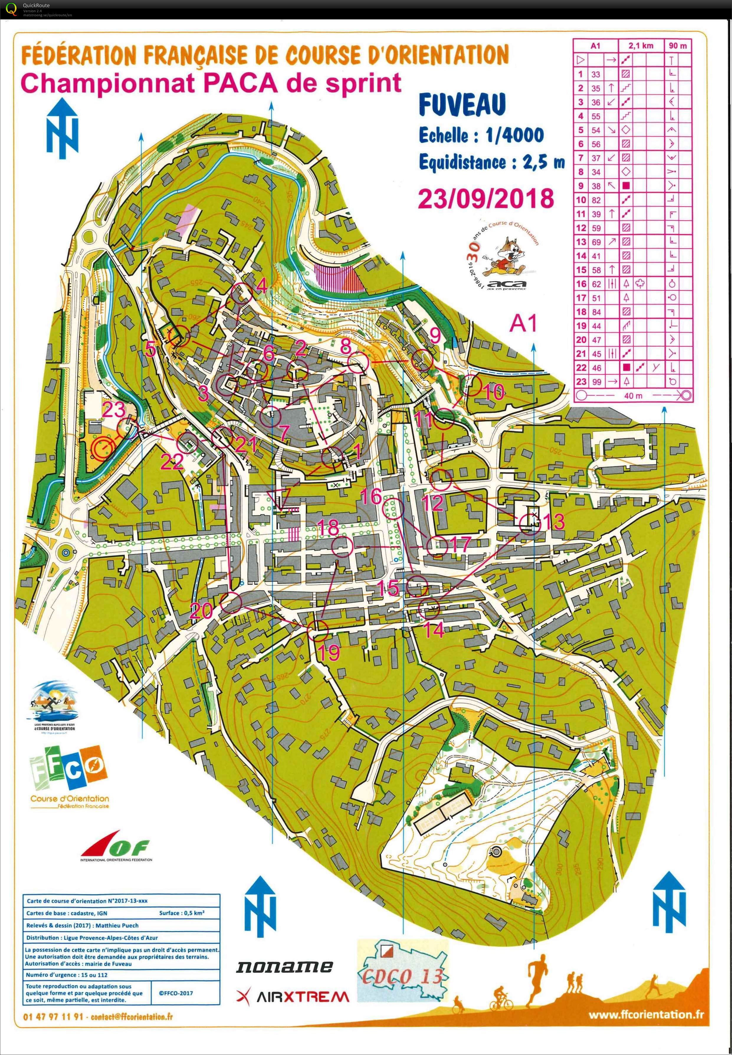 Championnat PACA de Sprint (23-09-2018)