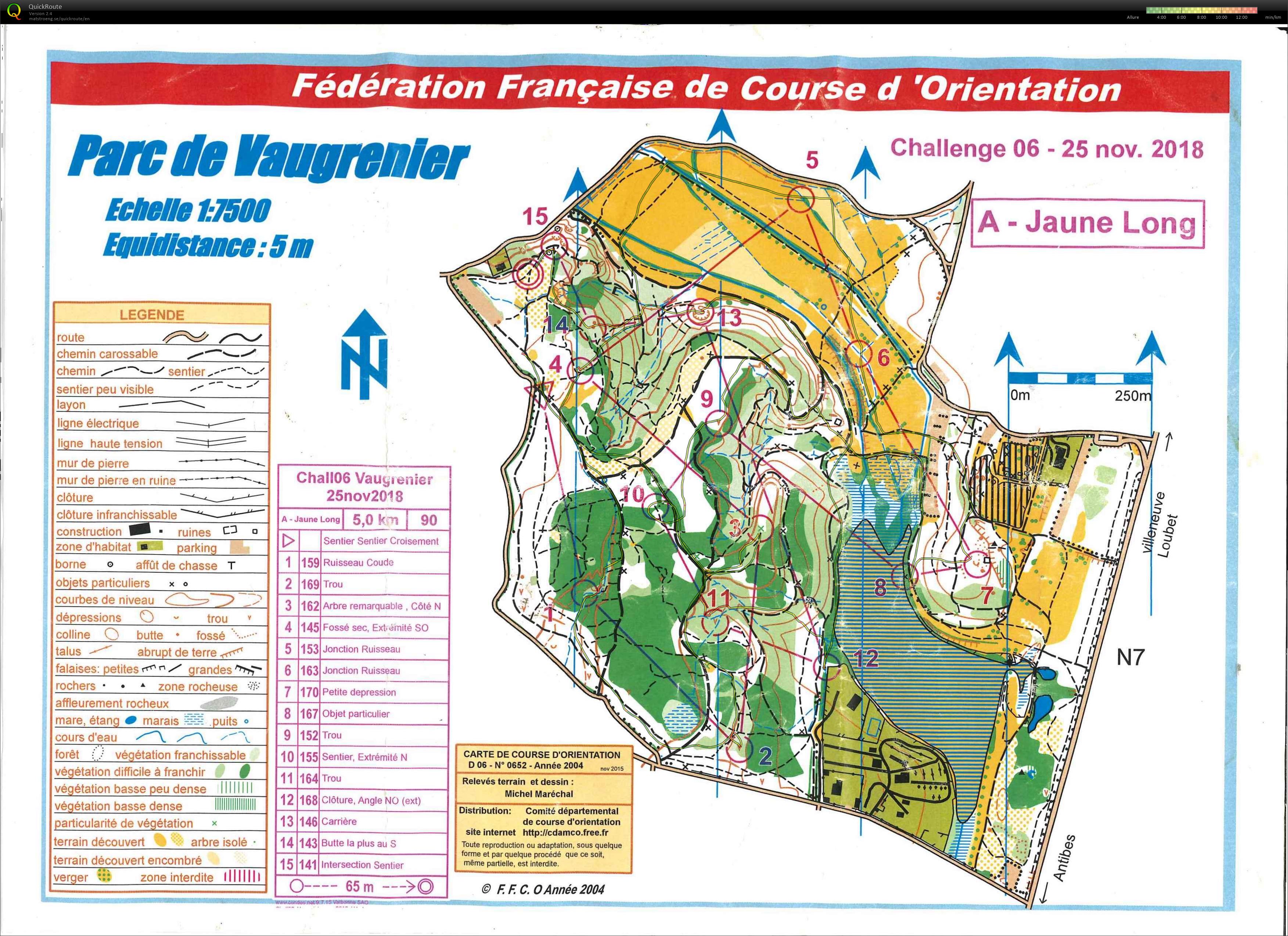 Challenge 06 à Vaugrenier (25-11-2018)