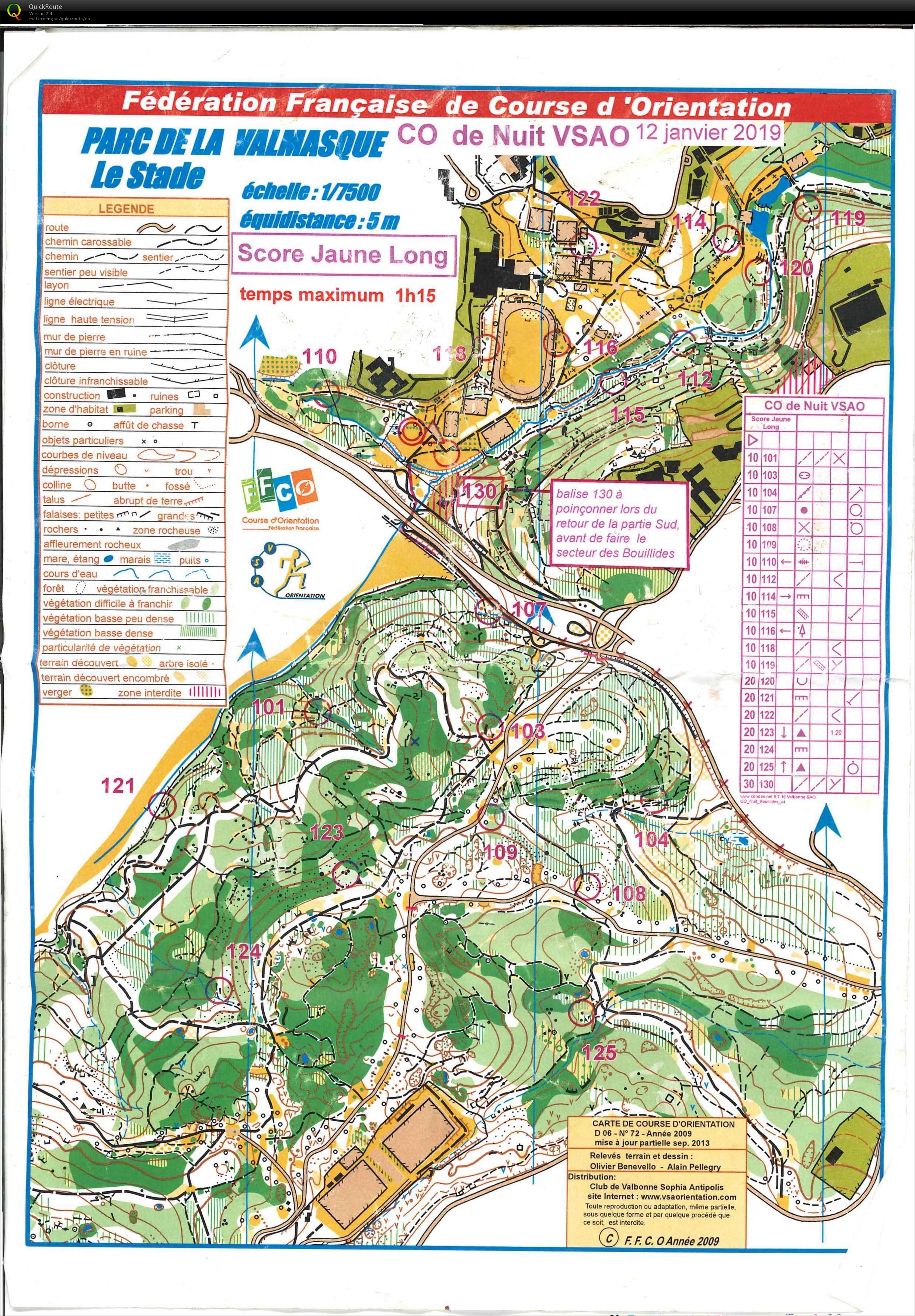 CO de nuit aux Bouillides (2019-01-12)