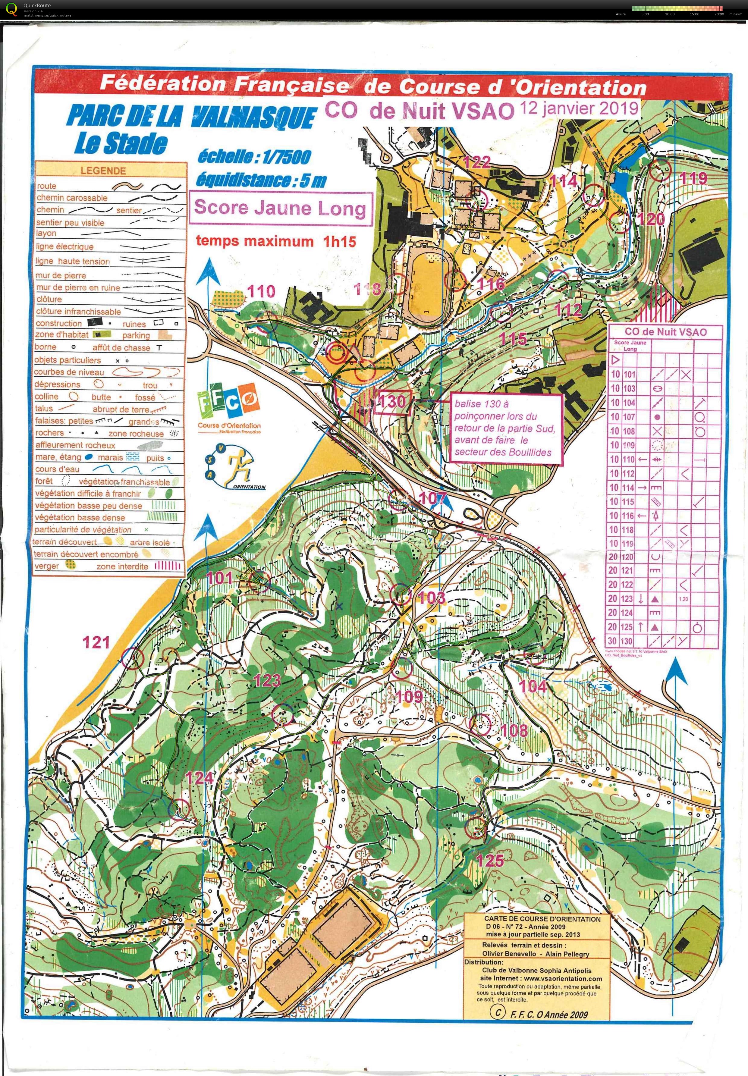 CO de nuit aux Bouillides (2019-01-12)