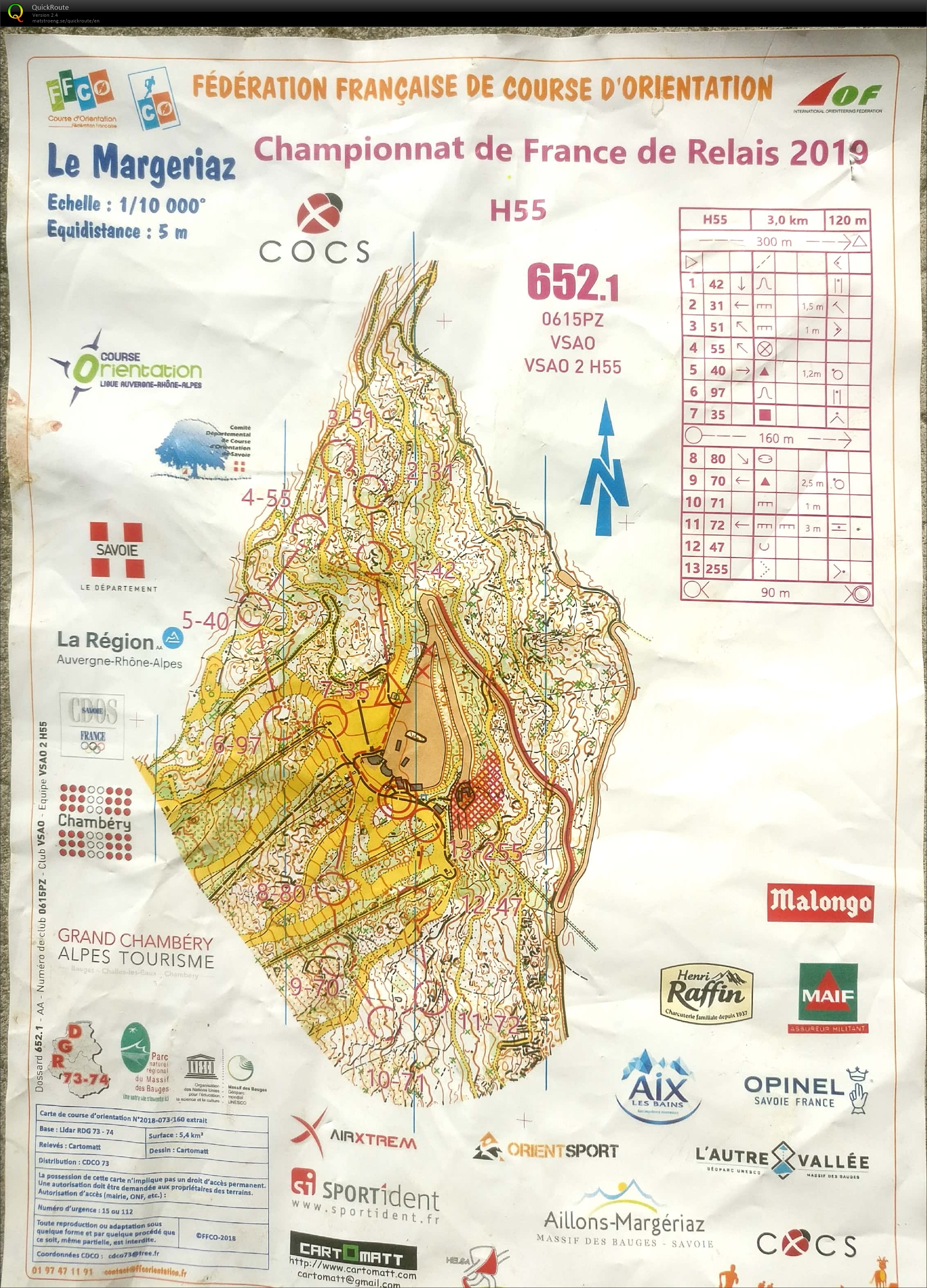 Championnat de France de Relais - M55 - leg 1 (01-06-2019)