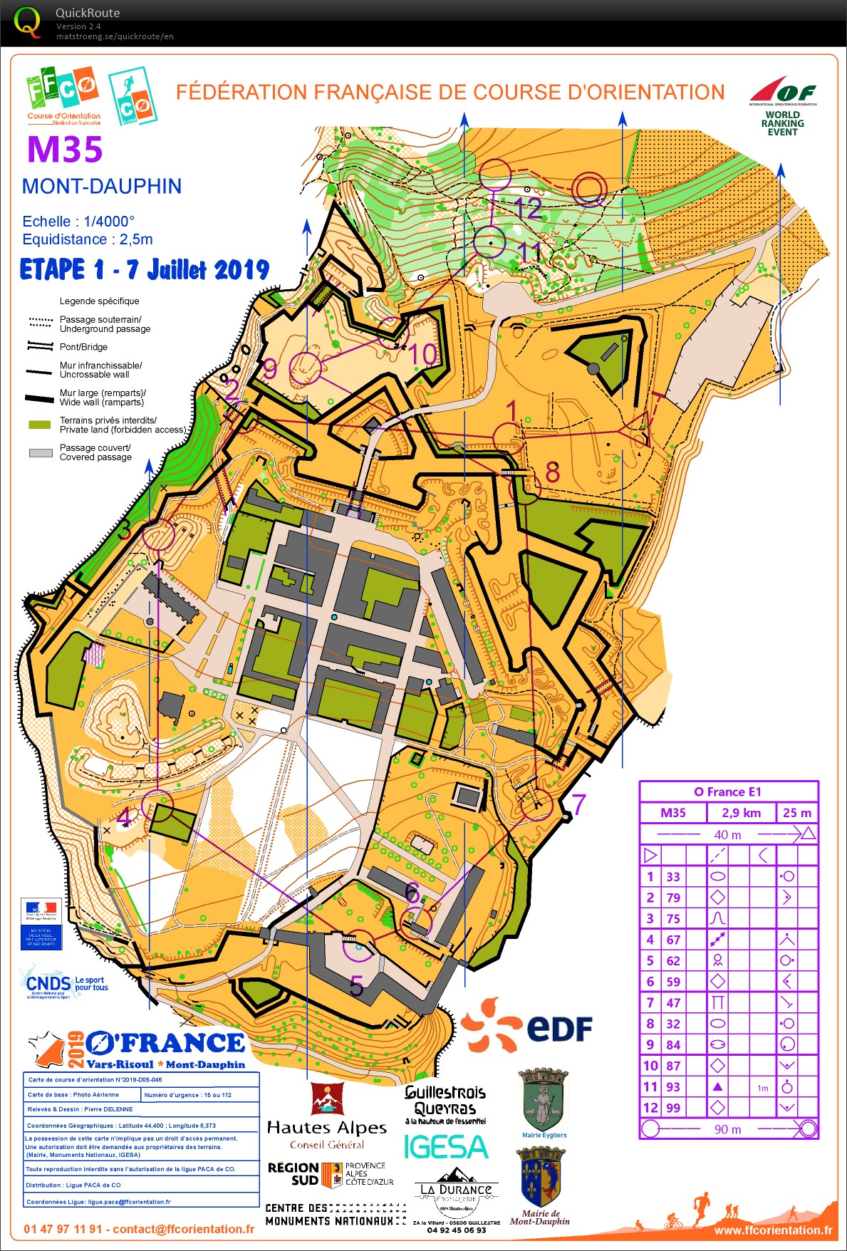 O'France, étape 1, sprint Mont Dauphin (07/07/2019)