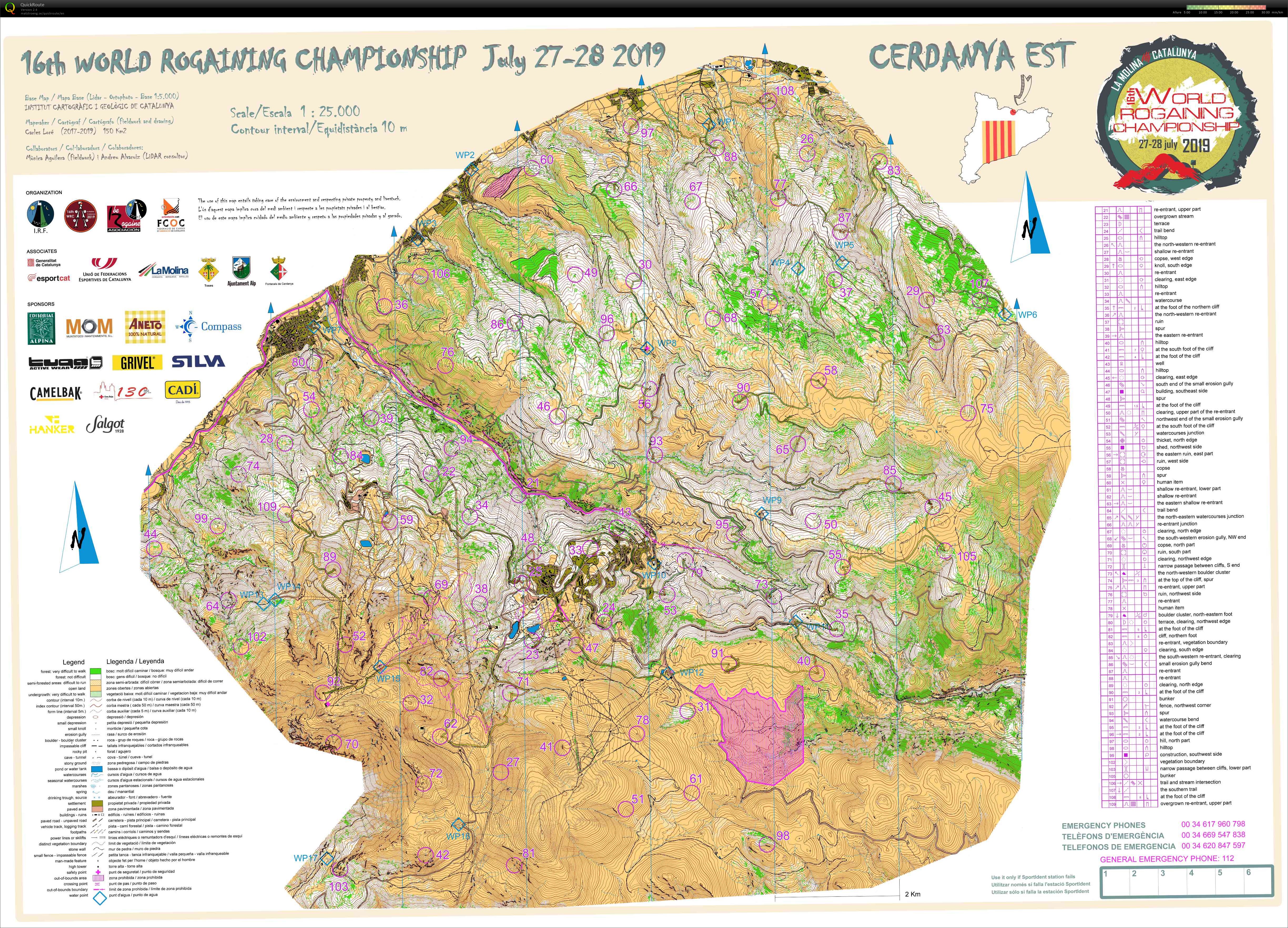 World Rogaining Championships 2019 (27-07-2019)