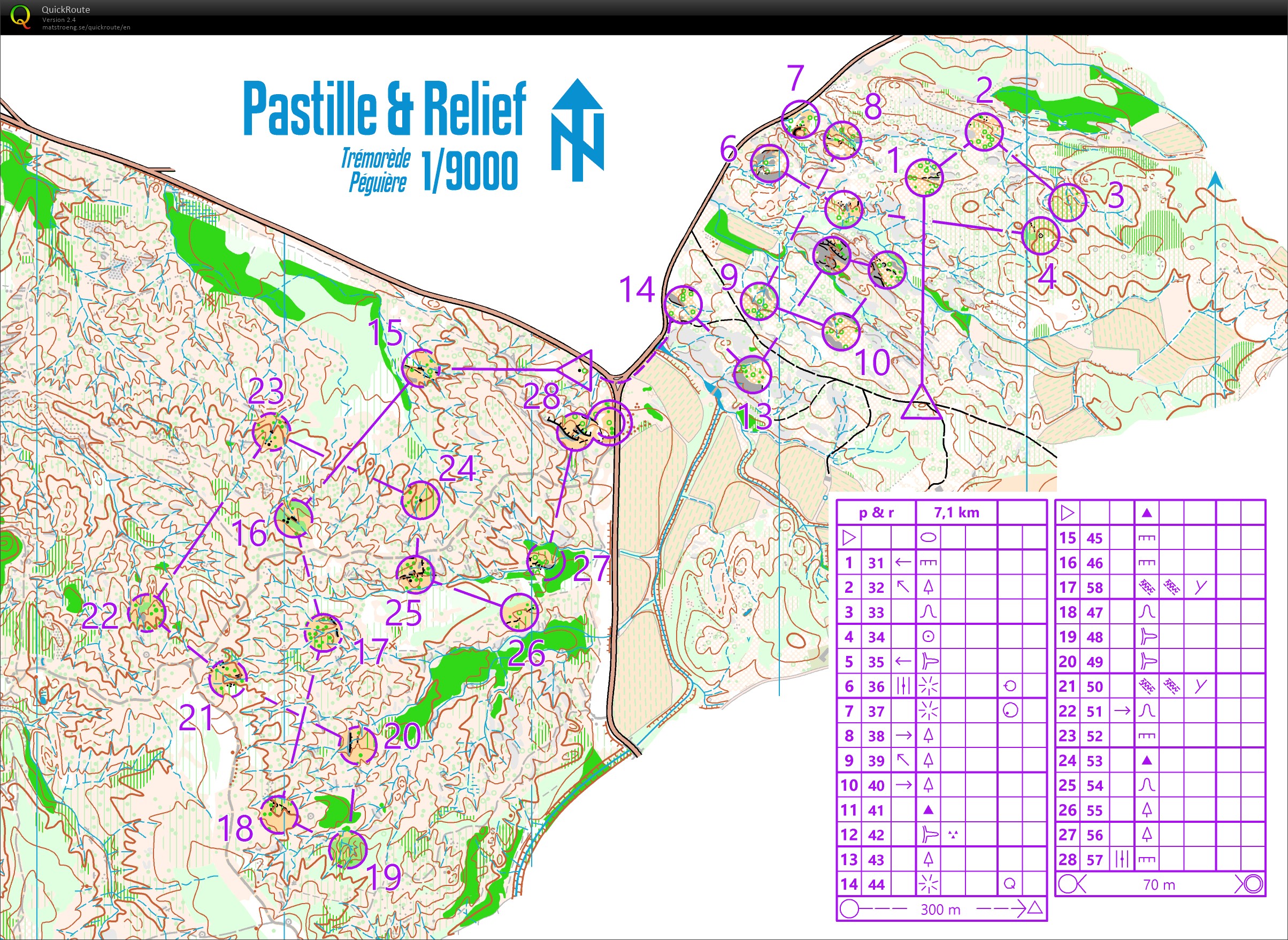 Plaine des Maures. Pastilles et relief (2019-10-19)