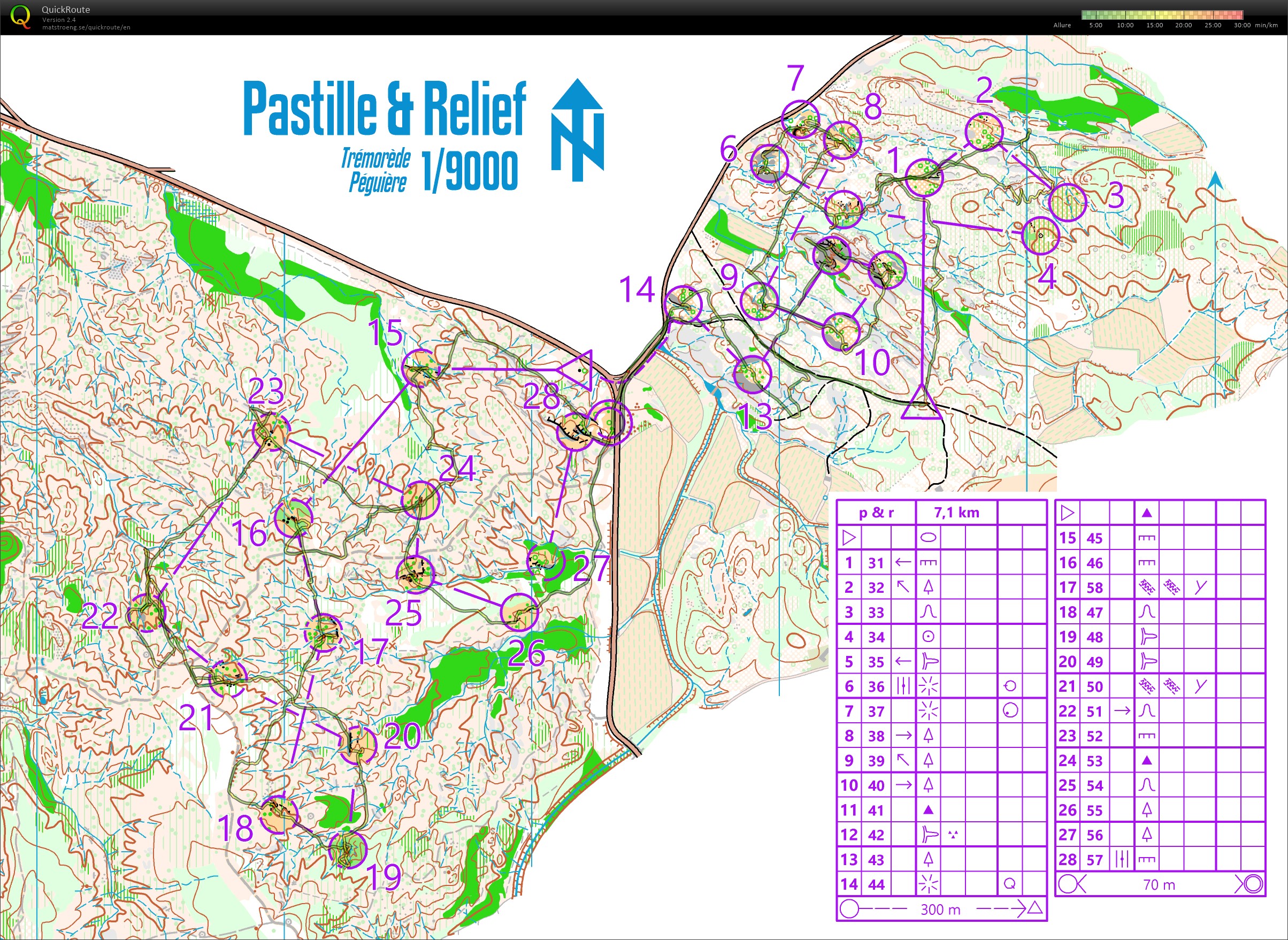 Plaine des Maures. Pastilles et relief (2019-10-19)