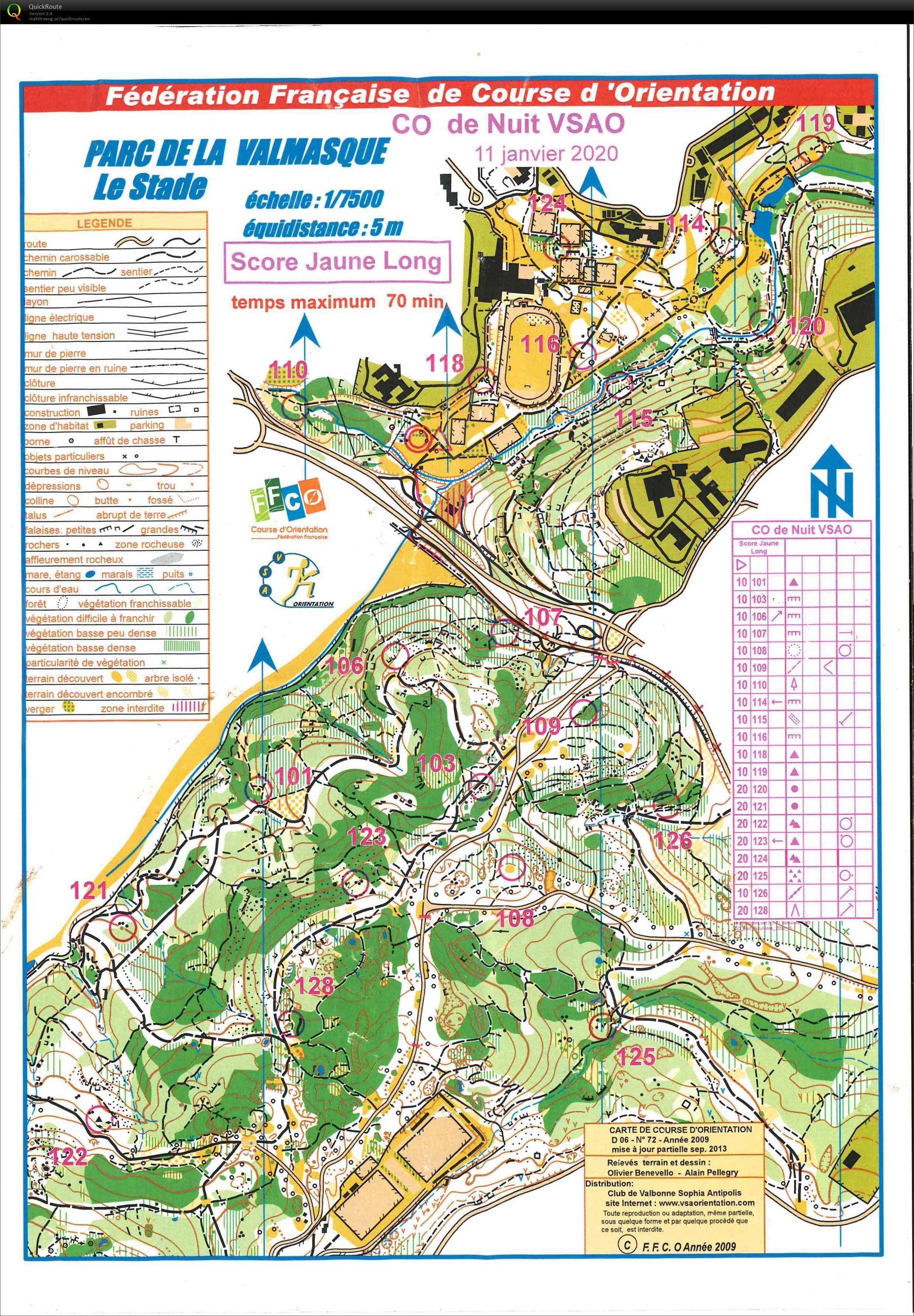 CO de nuit aux Bouillides (11/01/2020)