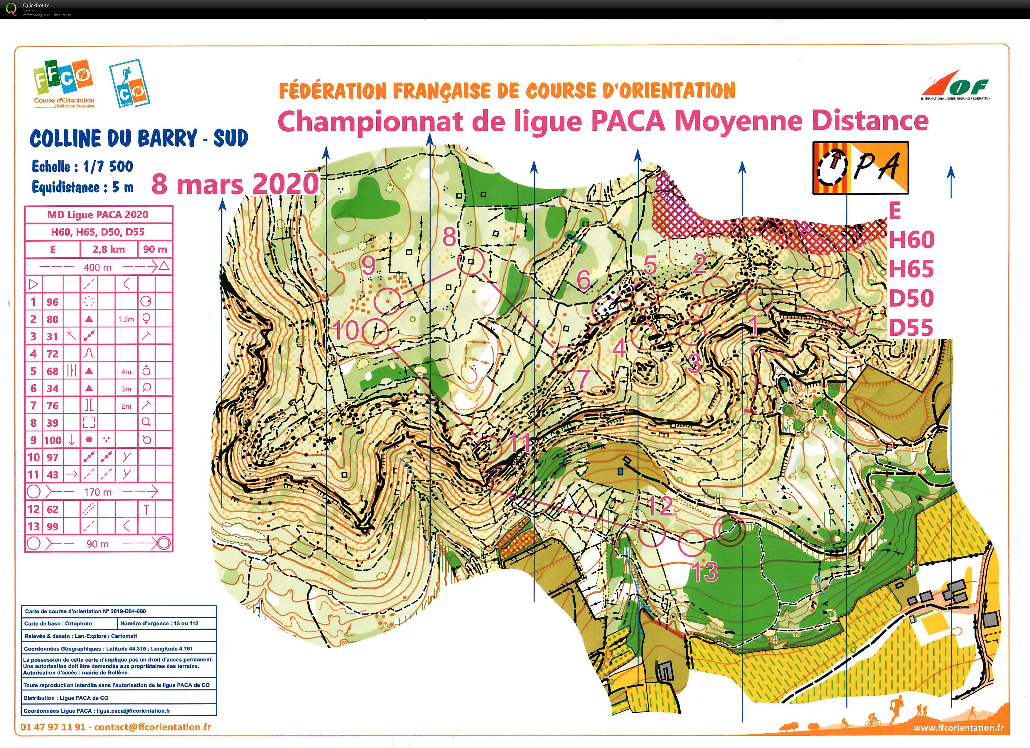 Championnat de ligue PACA Moyenne Distance (2020-03-08)