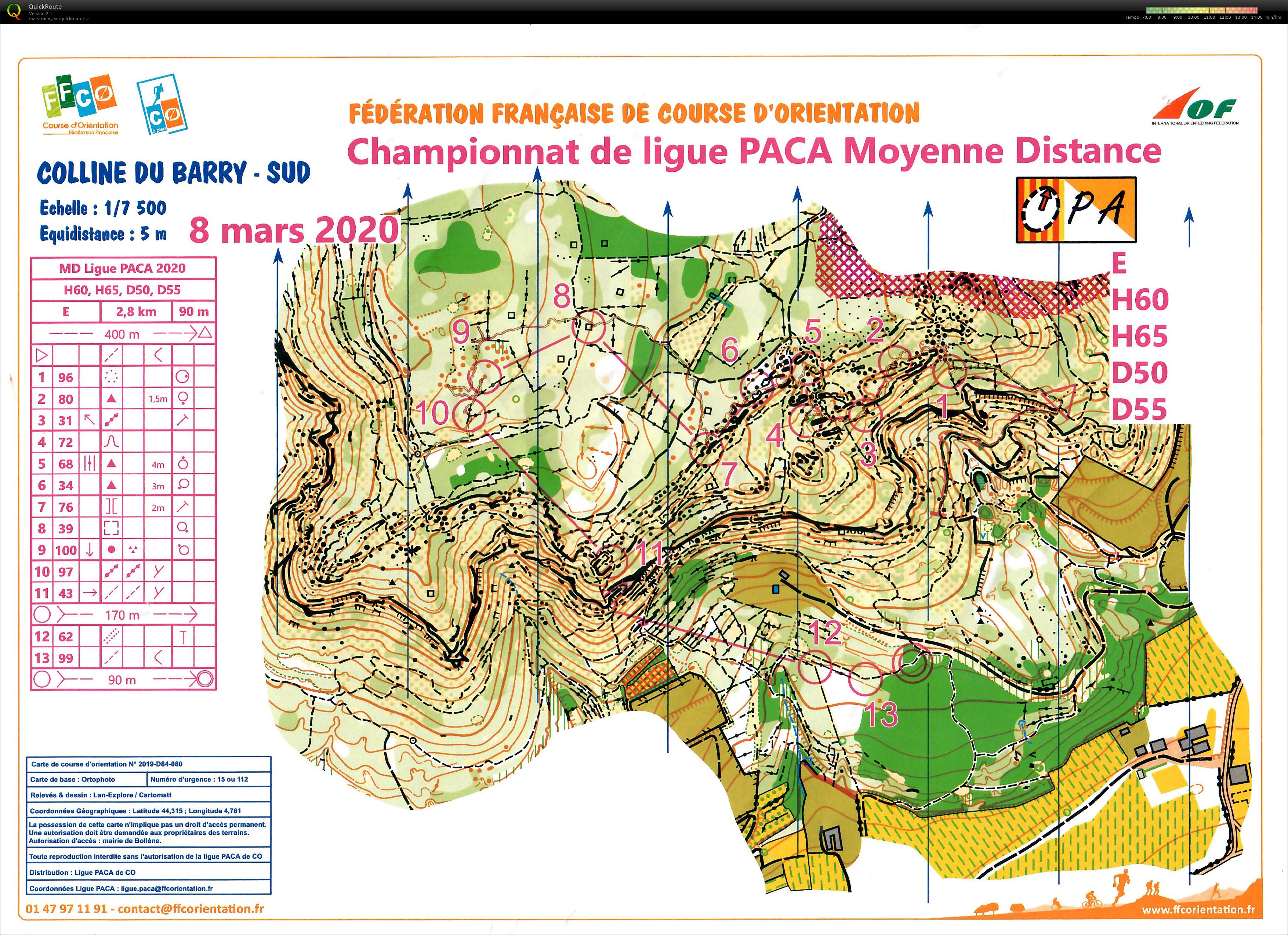 Championnat de ligue PACA Moyenne Distance (2020-03-08)