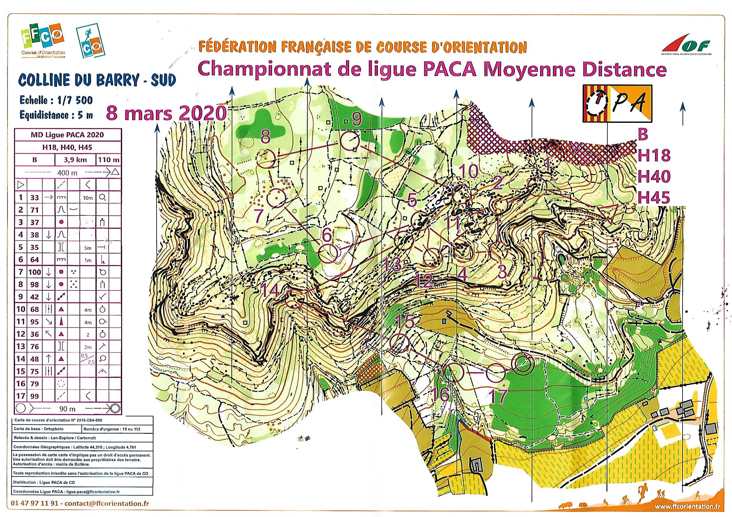 Colline du barry sud (08/03/2020)