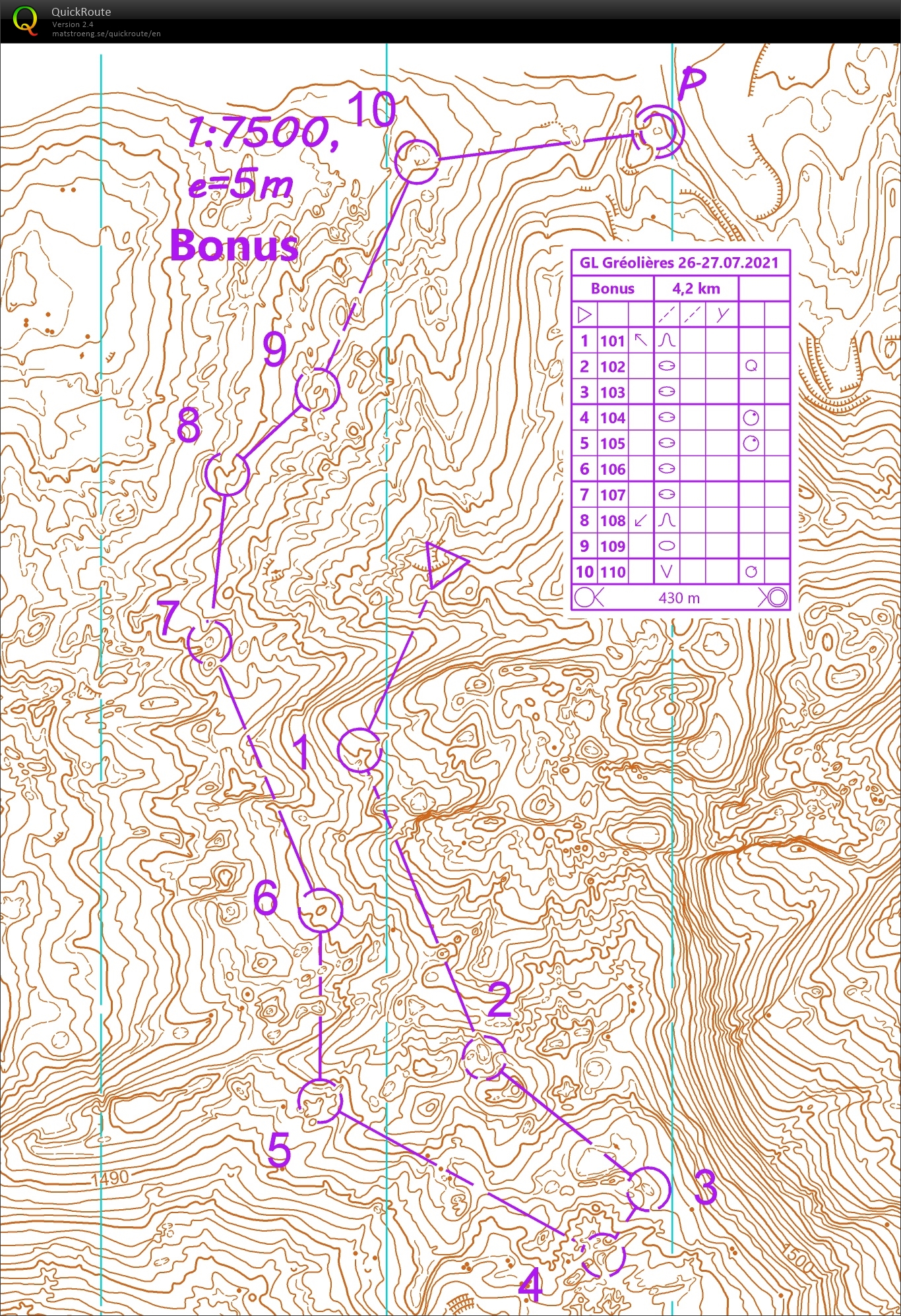 Ramassage jalons Circuit Bonus Relief du stage en juin (07-11-2021)