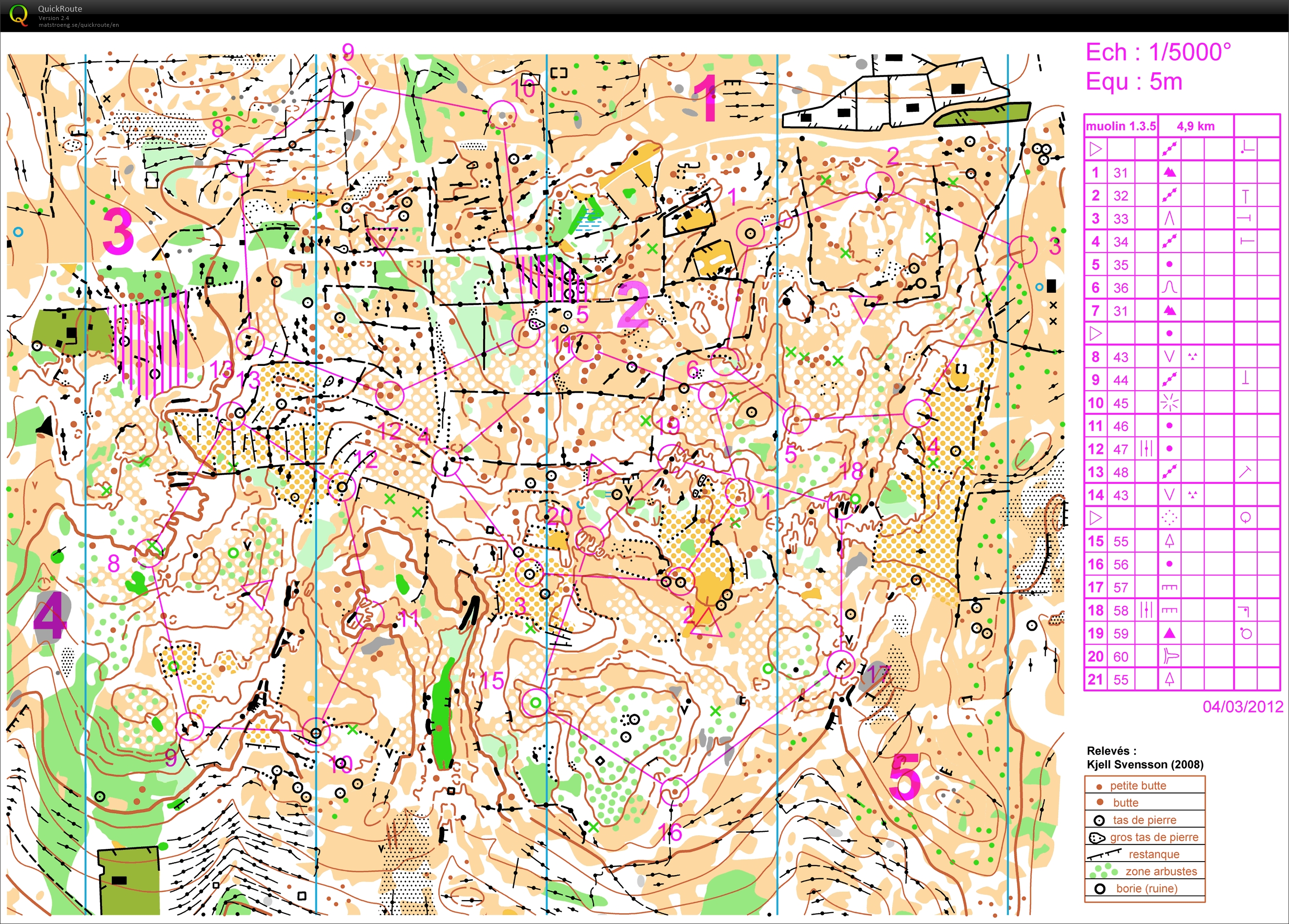 Rerun - Moulins trainig by Tam (2012) , map by Kjell (2008)  (2022-02-06)