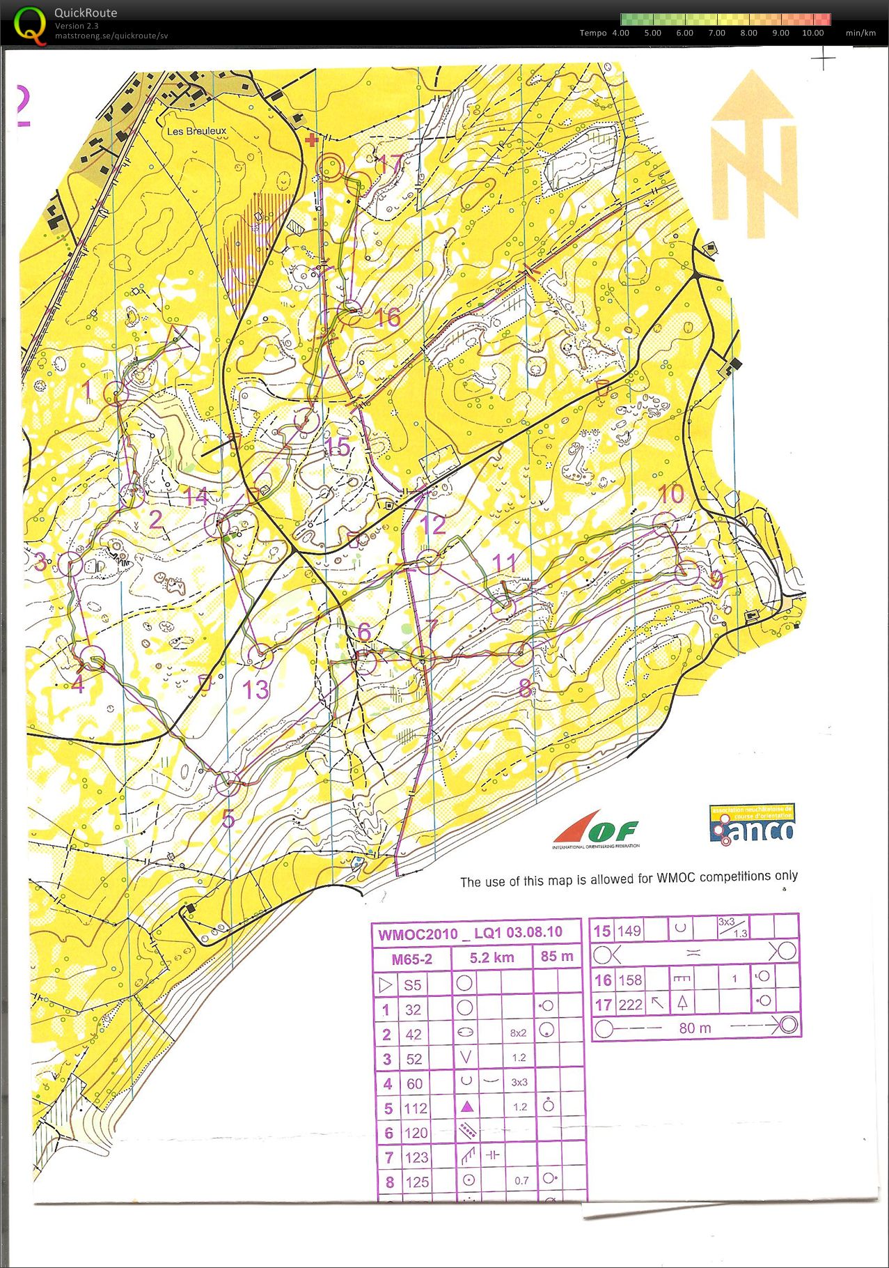 WMOC 2010 Lång Q 1 (03/08/2010)