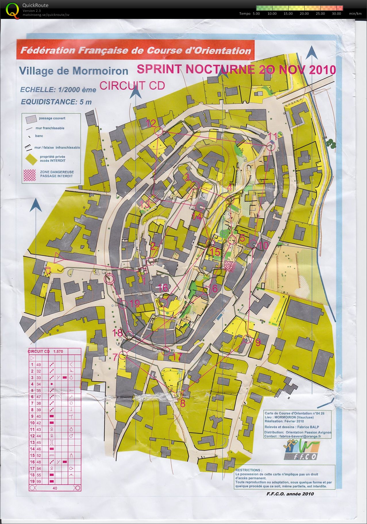 Natt-OL Sprint Mormoiron (20-11-2010)