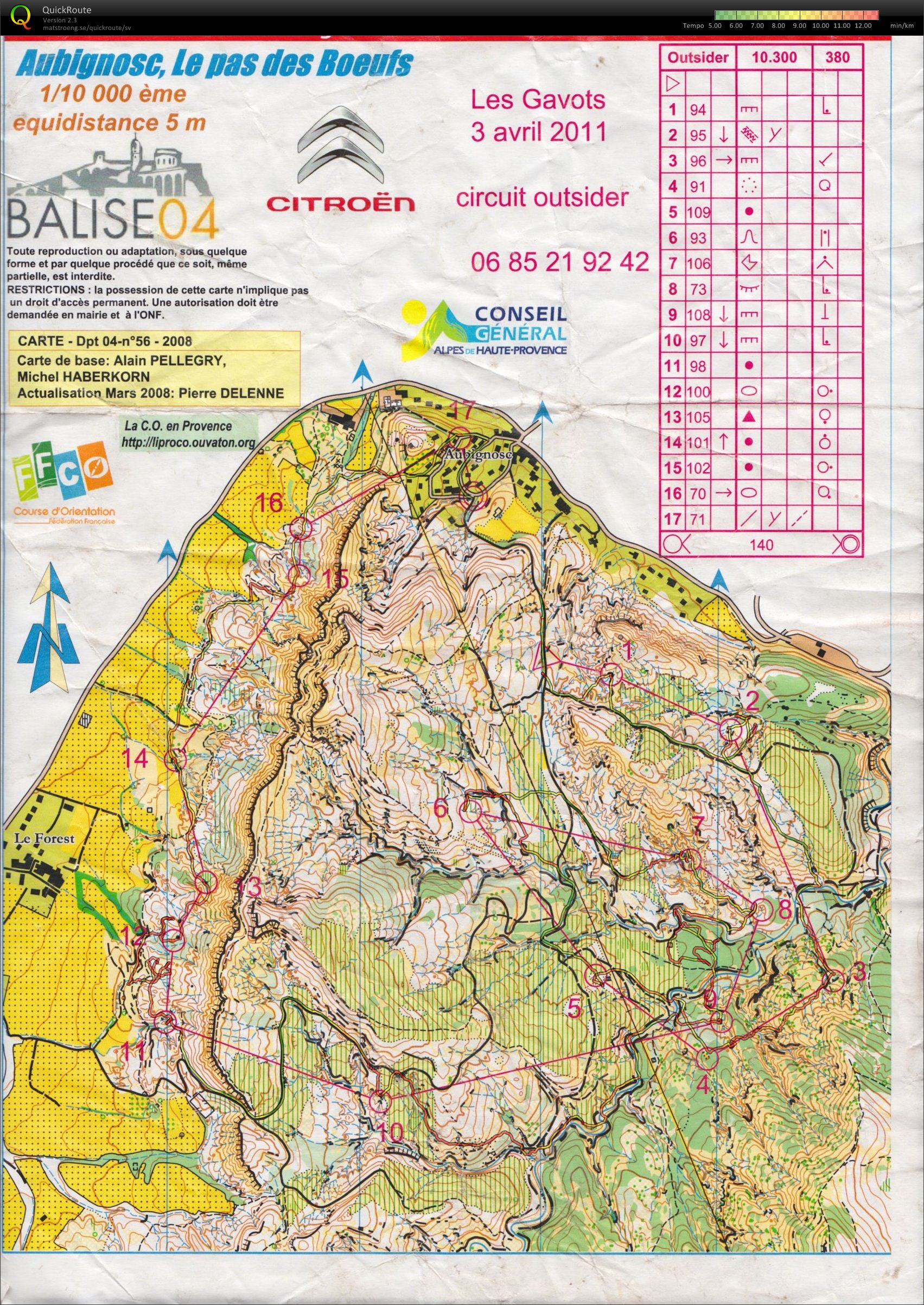 LesGavots Outsider (Part 1 foot orienteering) (03.04.2011)