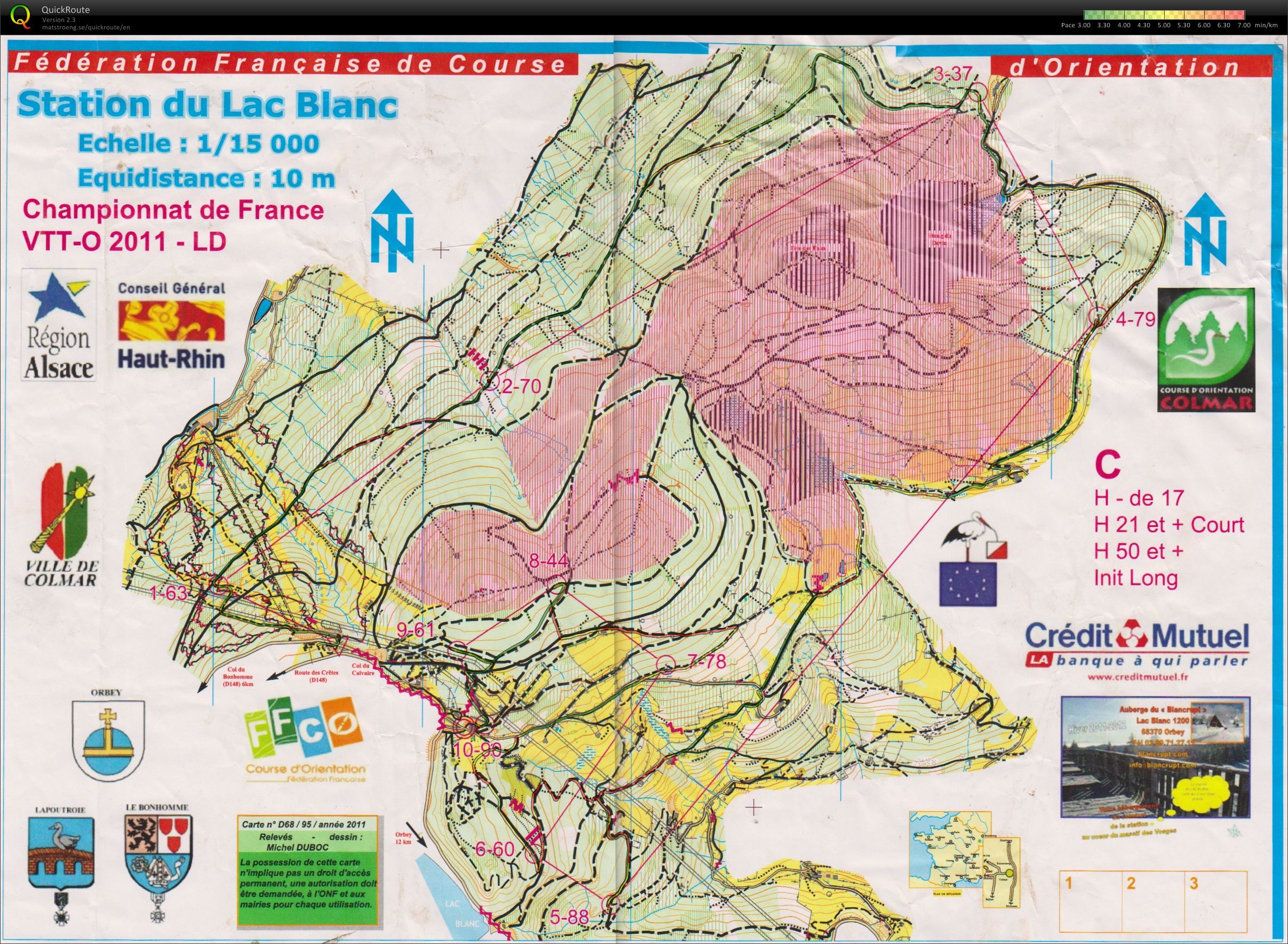 French championship MTB-O H50 (22/10/2011)