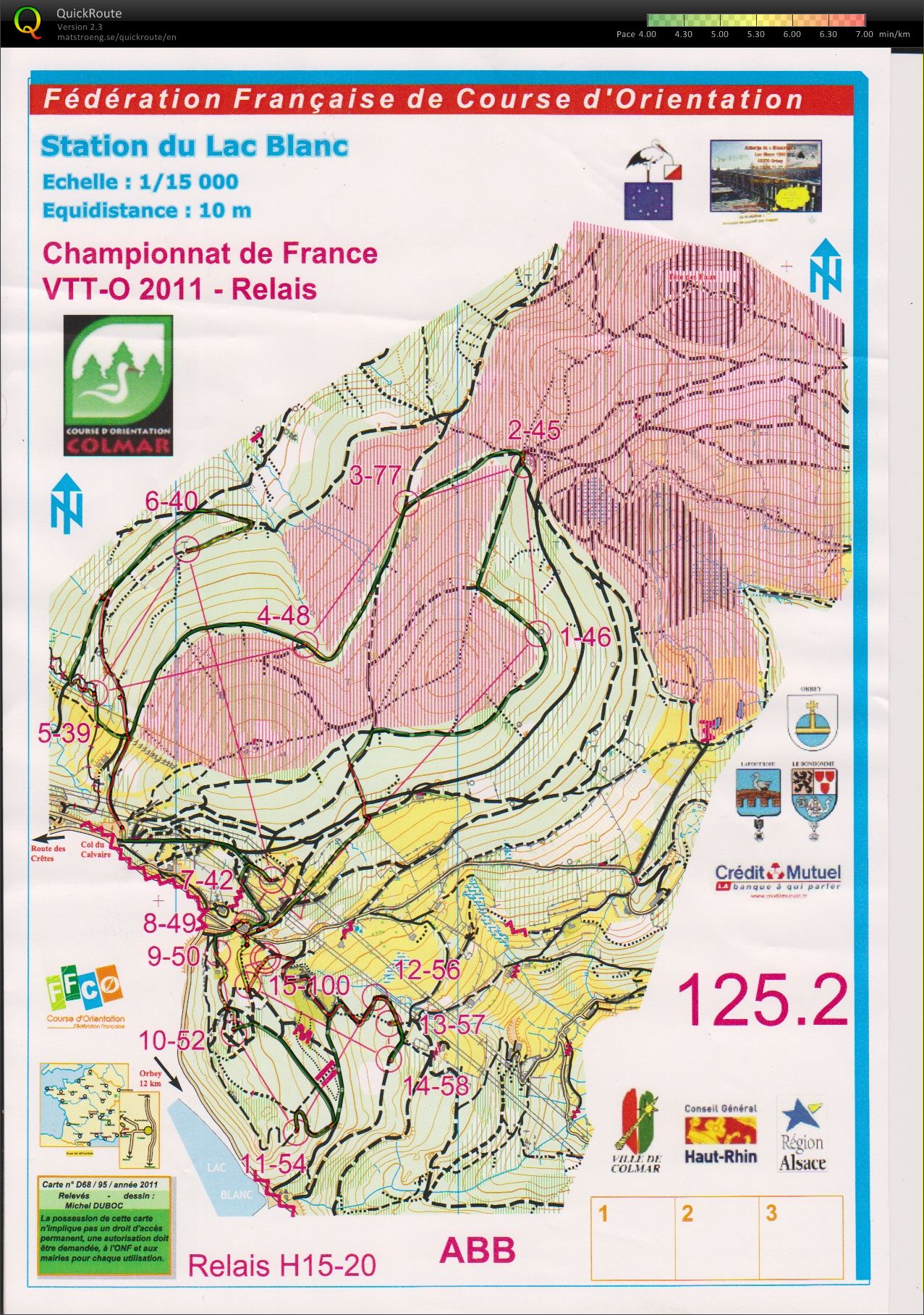 French championship MTB-O Relay (23.10.2011)