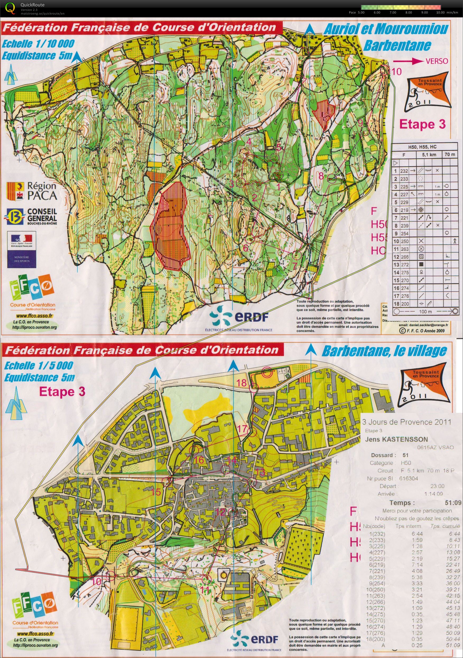 3 jours de Provence E3 H50 (forest + sprint map) (2011-11-02)